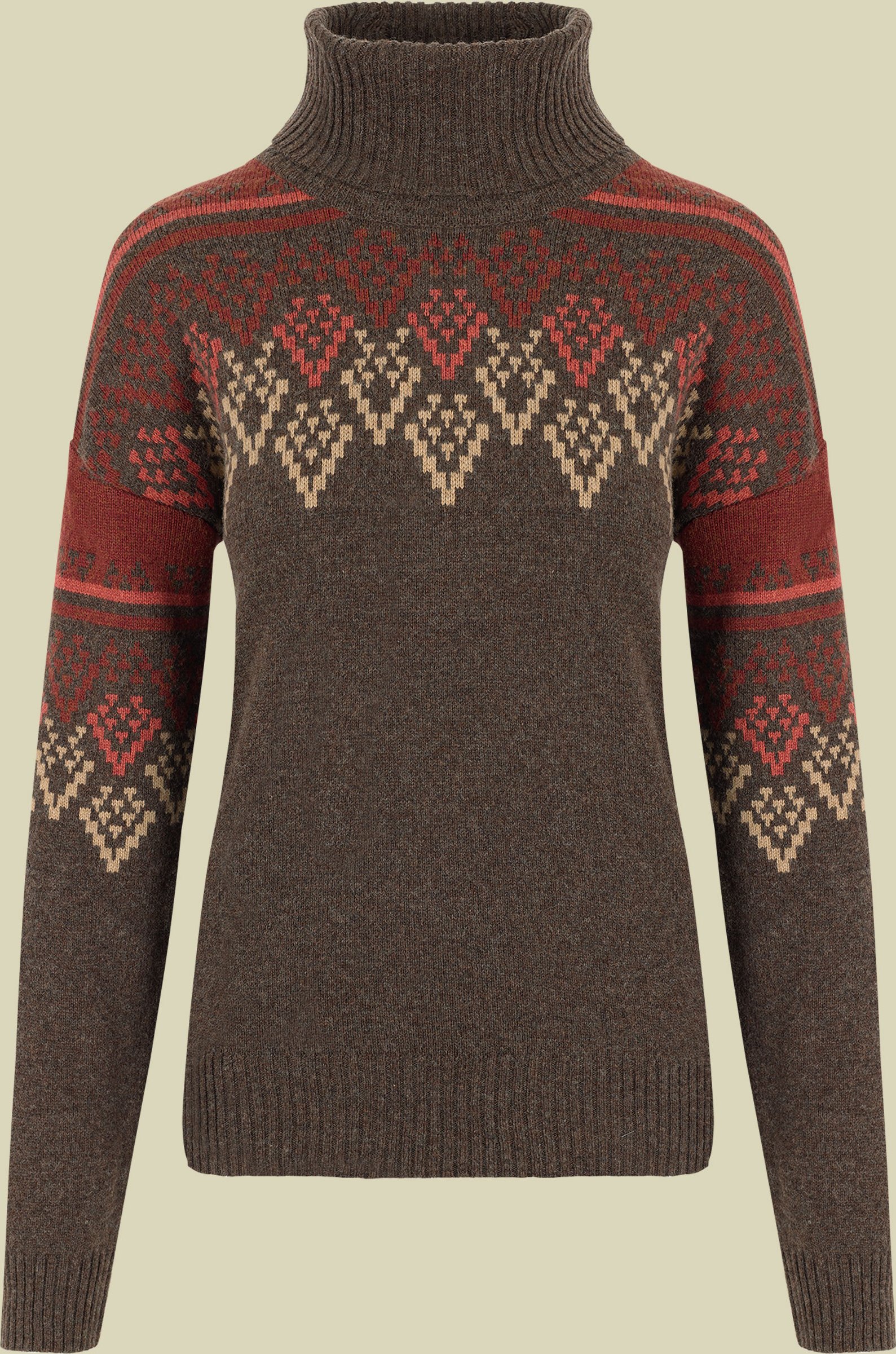 Azha Roll Neck Women L braun - cappuccino