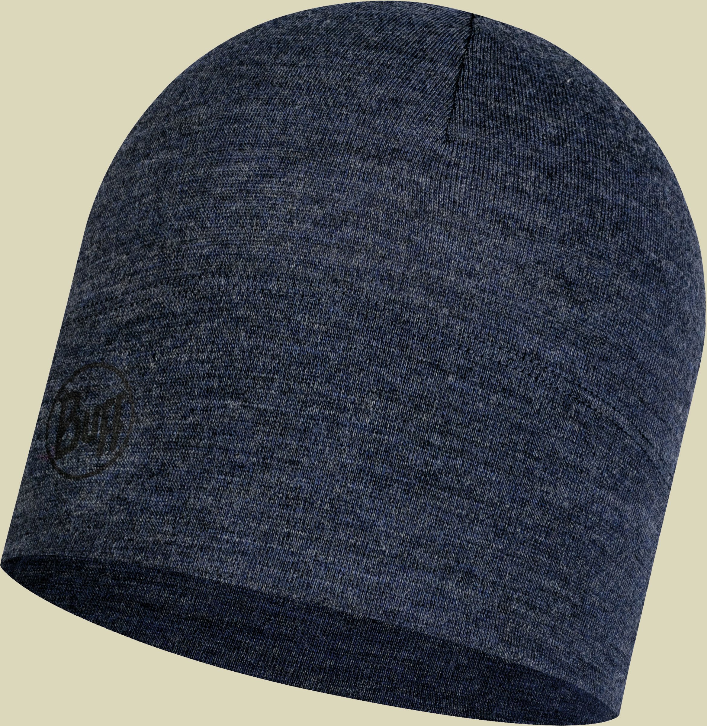 Midweight Merino Wool Beanie Größe one size Farbe melange night blue