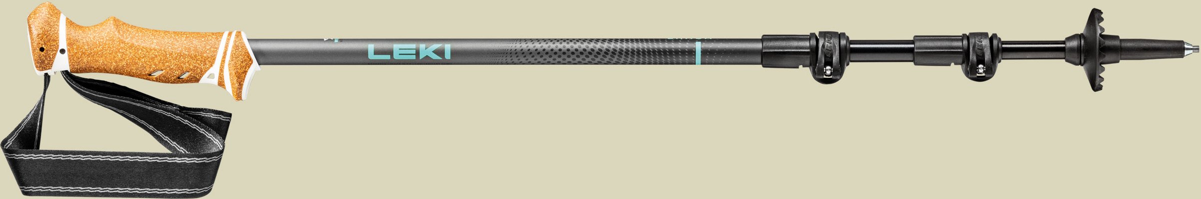 Thumbnail - Lhasa Länge 90 - 125 cm Farbe mint - dark anthracite - white