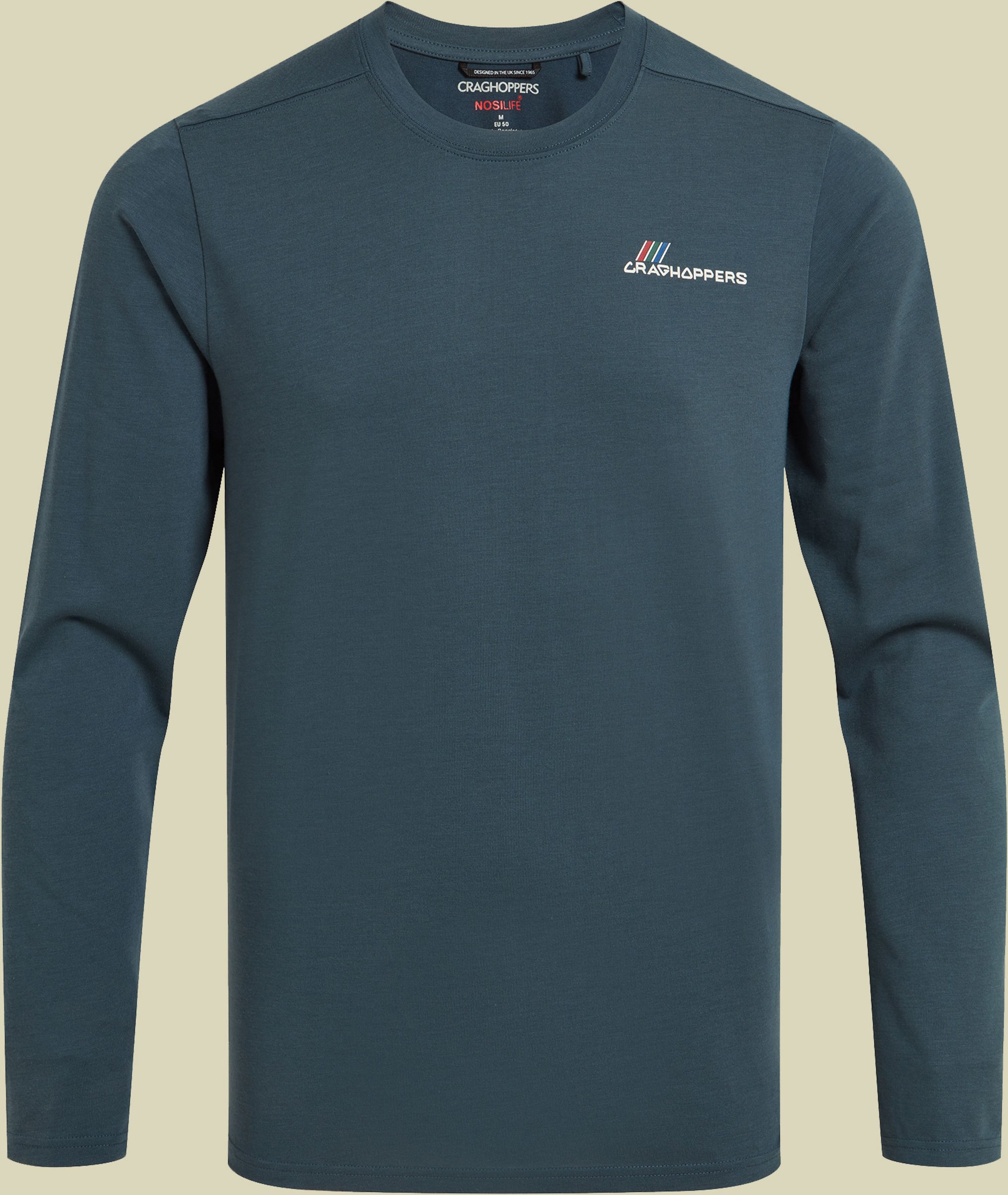 Nosilife Abel Long Sleeved T-Shirt Men L blau - blue stone