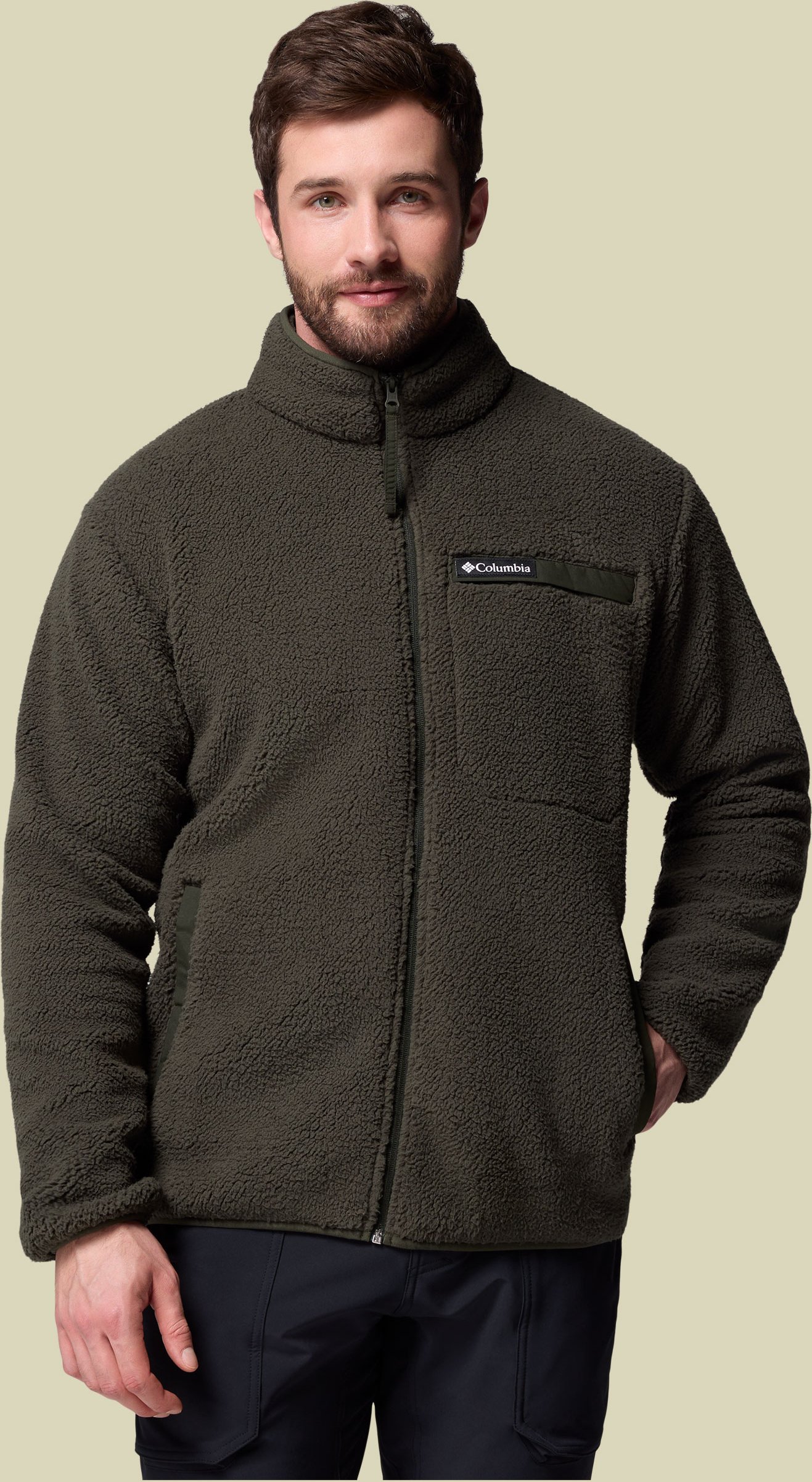 Rugged Ridge High Pile Full Zip Men L grün - Farbe greenscape