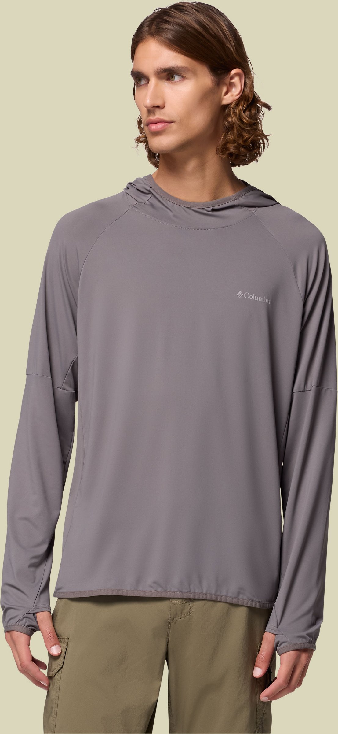 Skien Valley Hoodie Men L grau - city grey