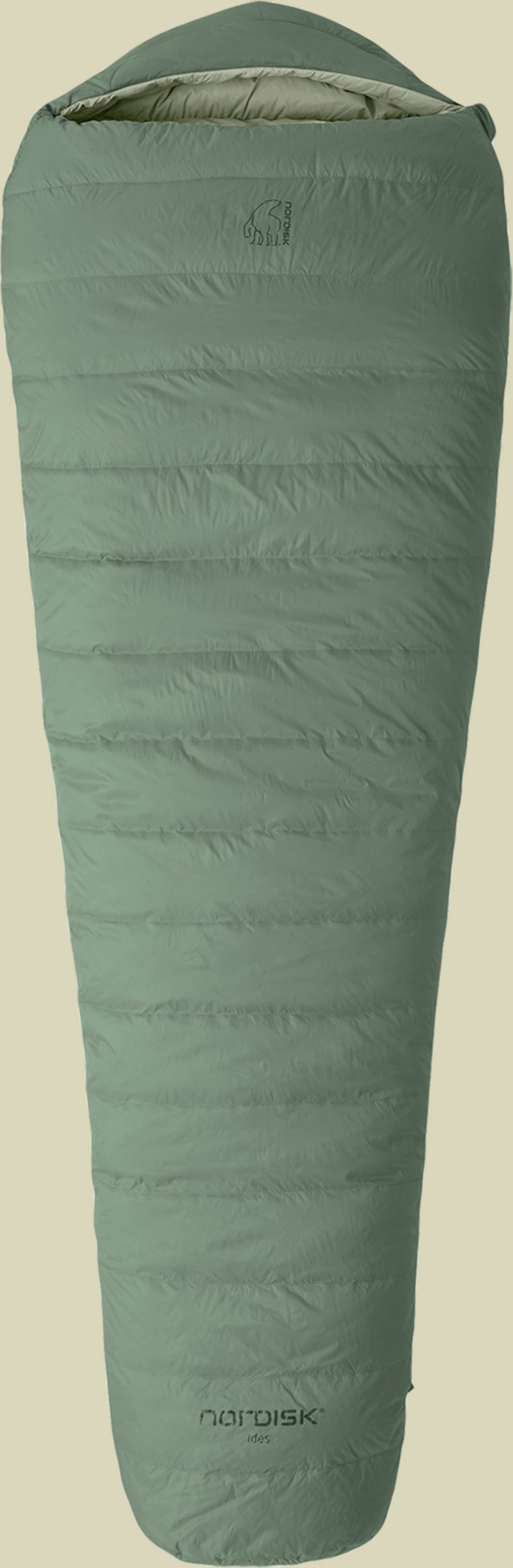 Ides ±0° Mummy Sleeping Bag 205 cm (XL) links - Farbe hedge green / reseda