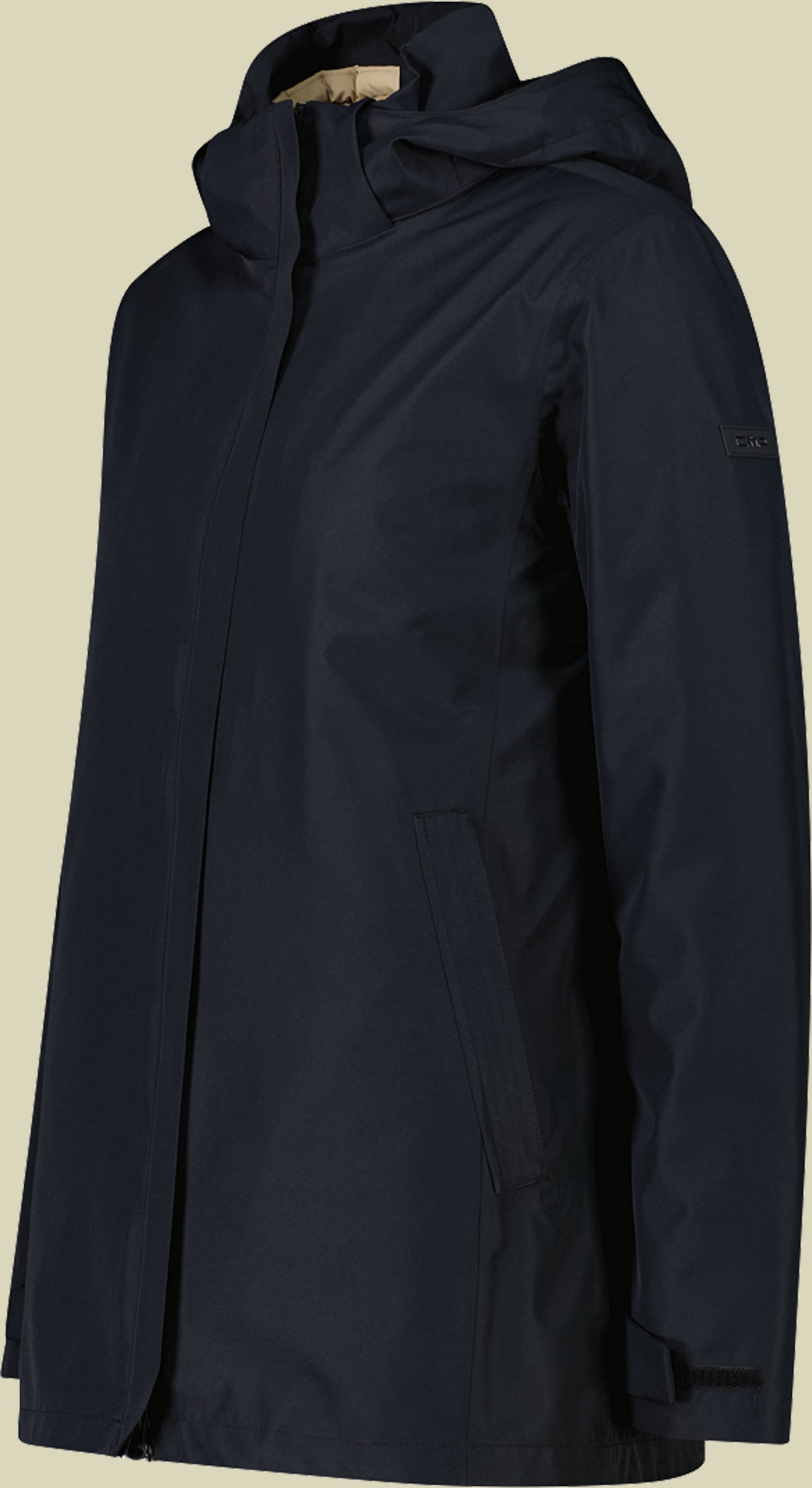 Thumbnail - Woman Long Jacket Zip Hood Detachable Inn. Jacket 36 schwarz - Farbe black