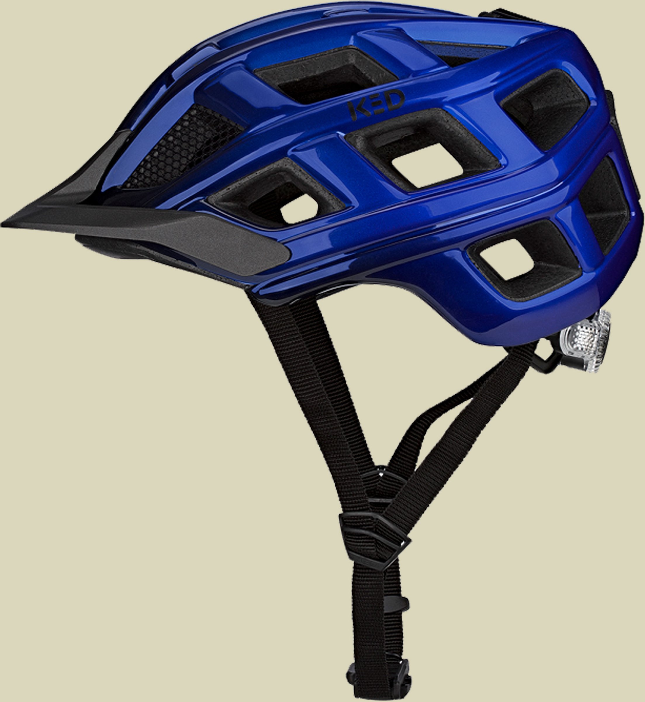 Crom blau-schwarz M 52-58 cm - blue-black glossy