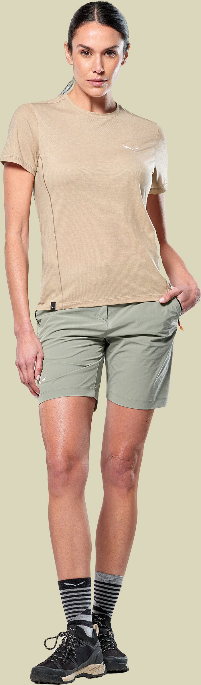 Puez Dry T-Shirt Women 44 beige - quicksand