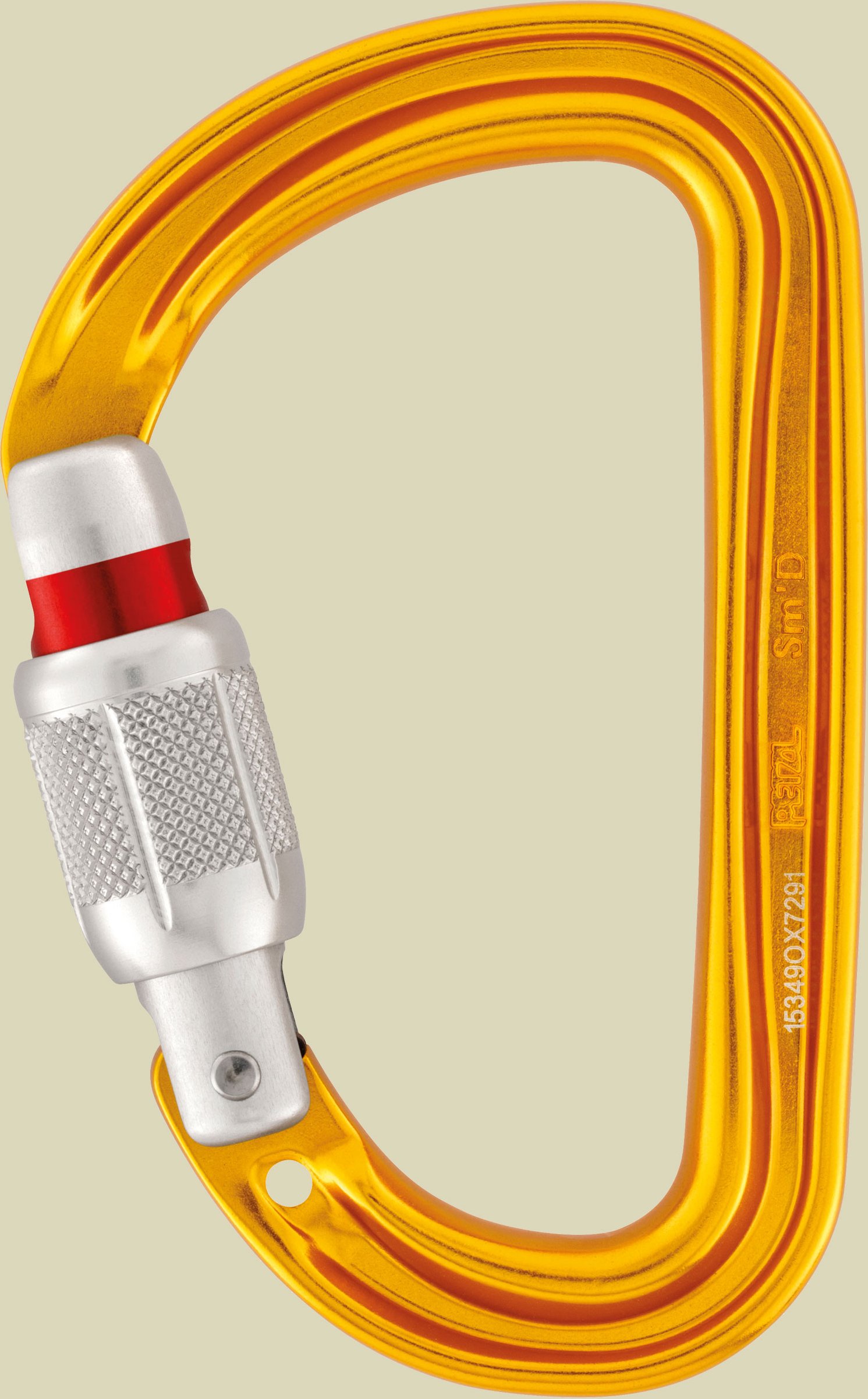 Sm'D Screw-Lock Karabiner Farbe gelb