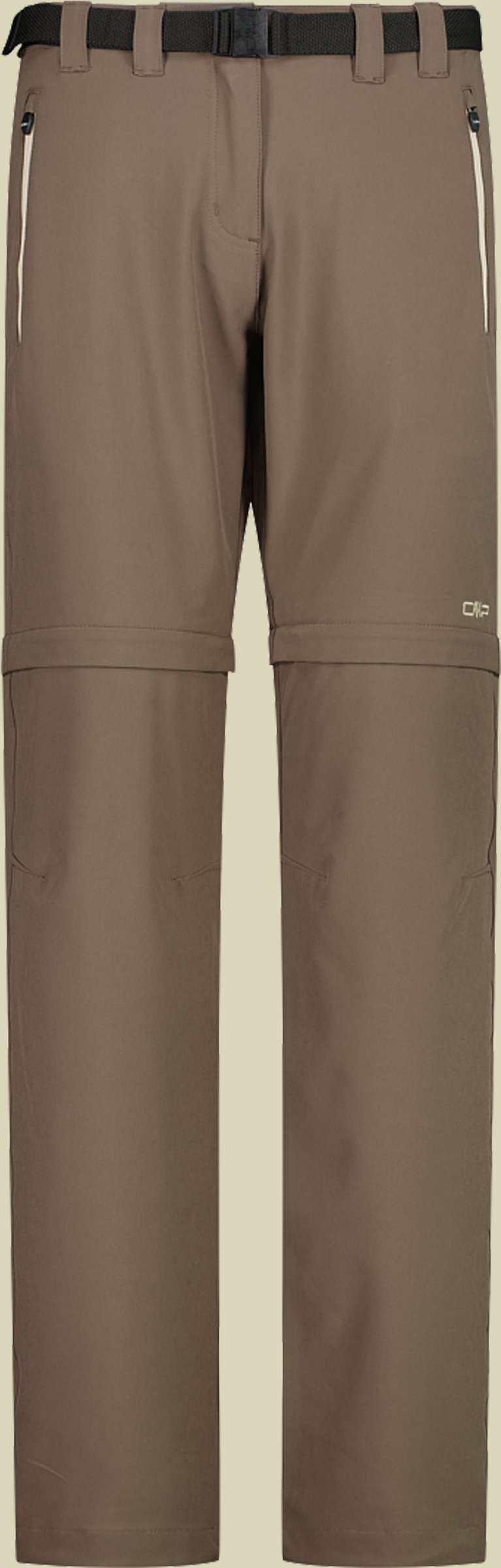 Woman Pant Zip Off Stretch 3T51446 braun2 40 - Farbe toffee