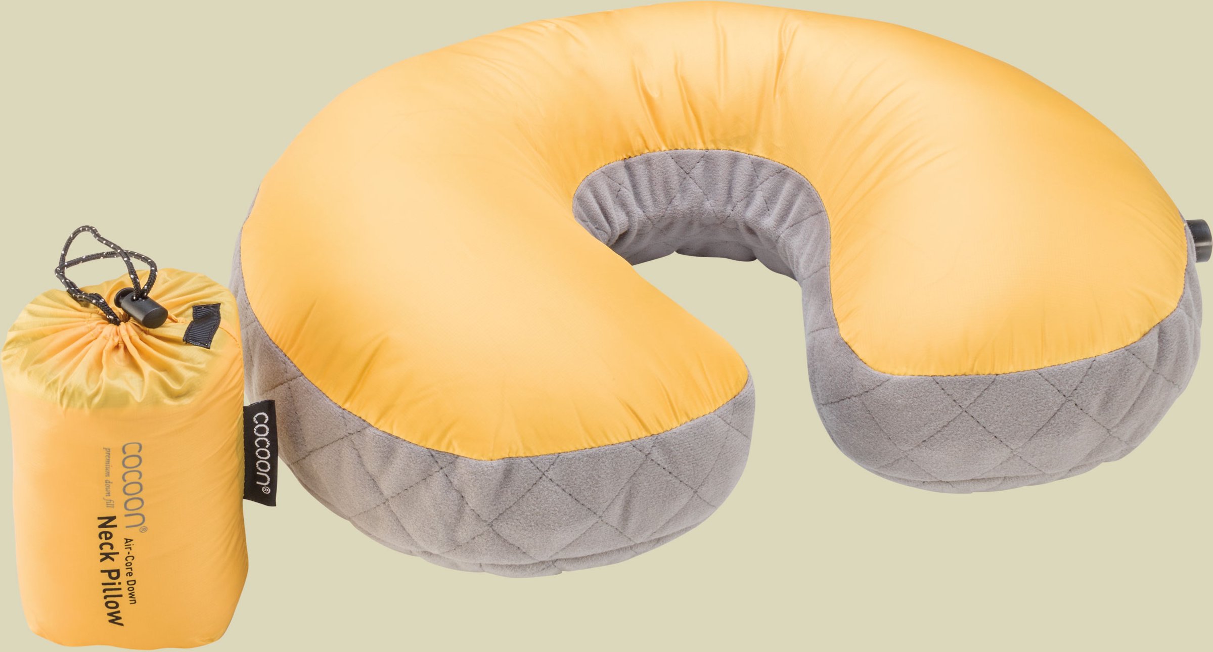 Air-Core Daunen Nackenstütze Größe one size Farbe sunflower/grey