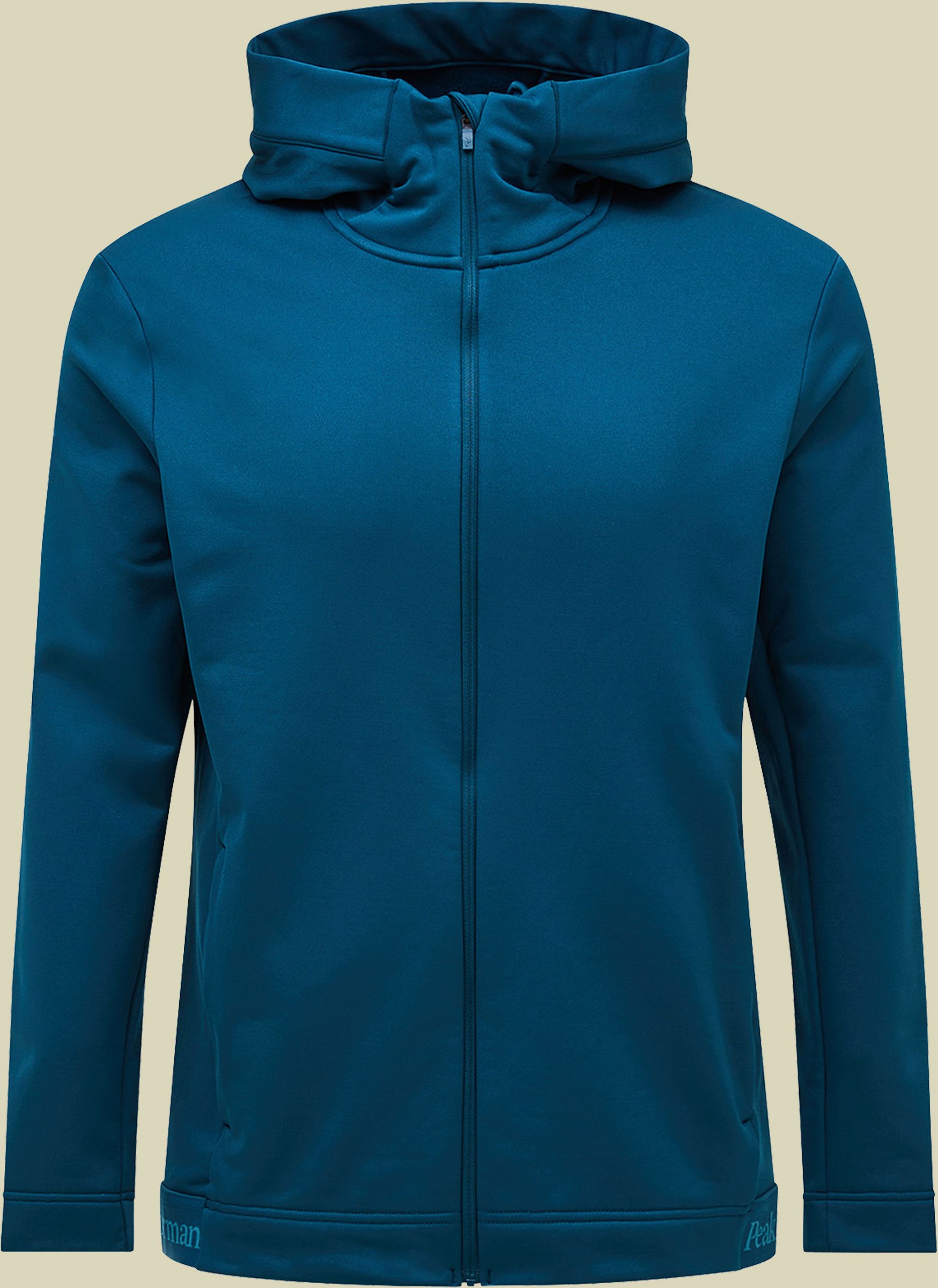 Rider Tech Zip Hood Men M grün - infinity teal