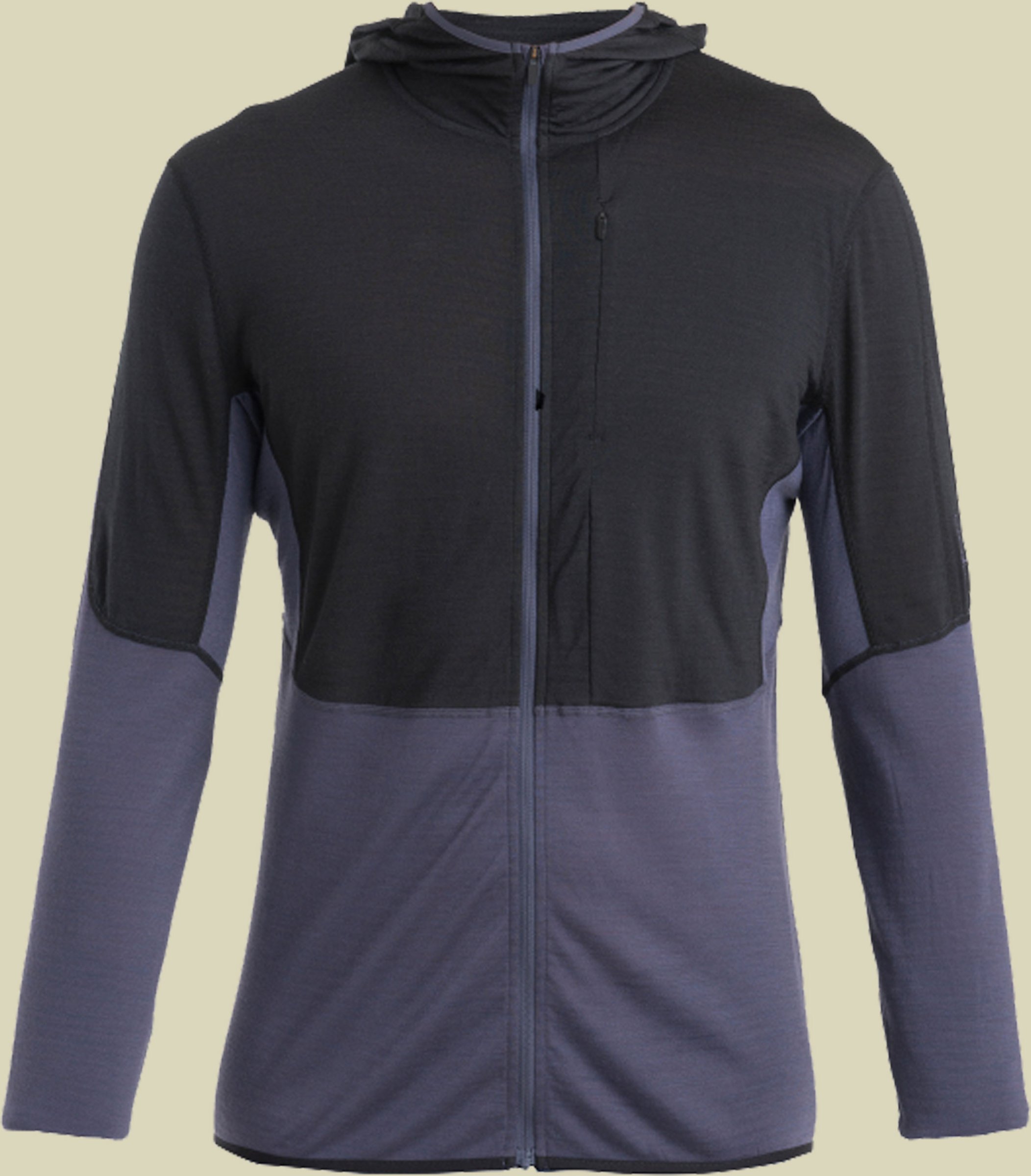 Merino 200 Realfleece Descender LS Zip Hoodie Men XL schwarz