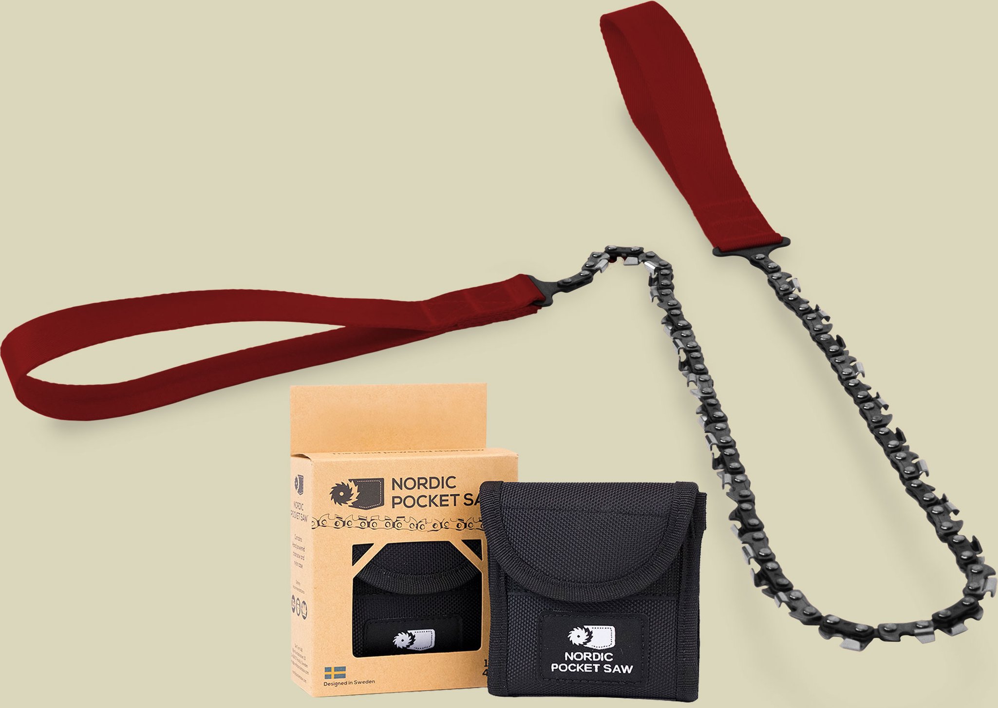 Nordic Pocket Saw Länge 65 cm Farbe red