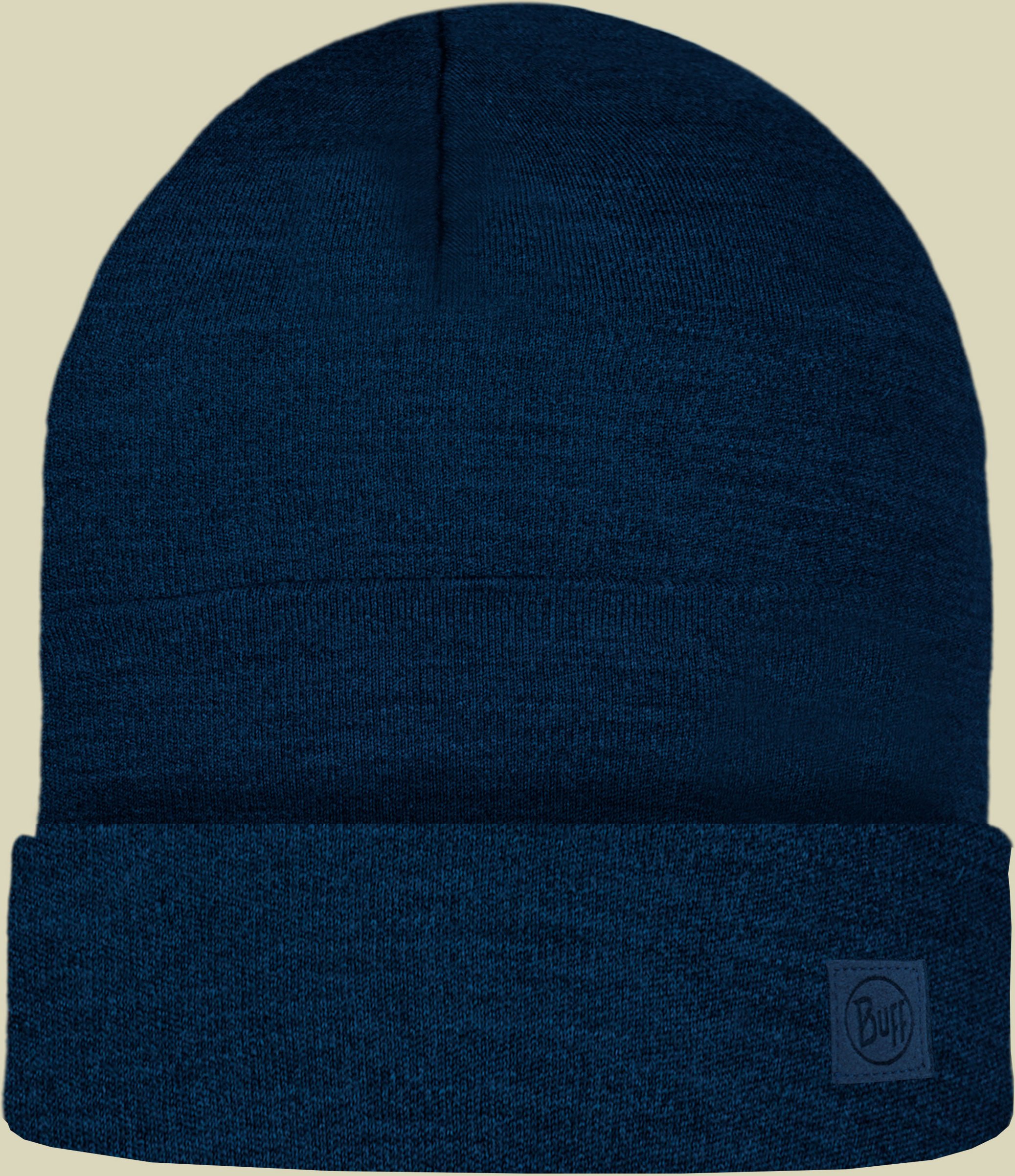 Heavyweight Merino Wool Hat blau - solid night blue