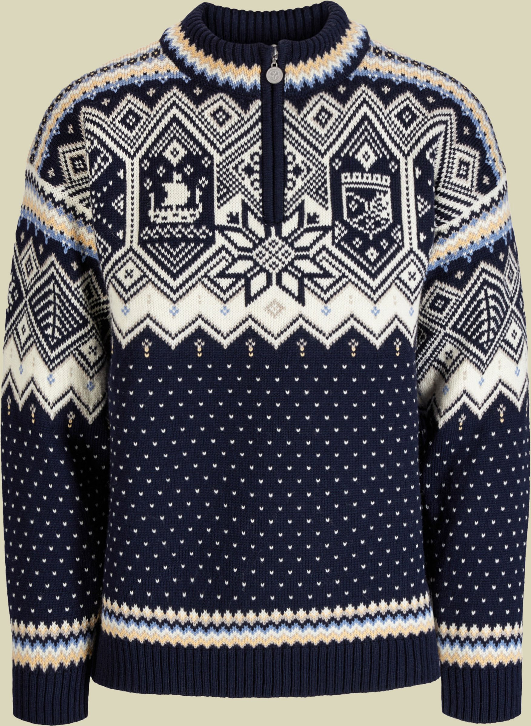 Trondheim Sweater Men S blau - navy/off white/sand mel