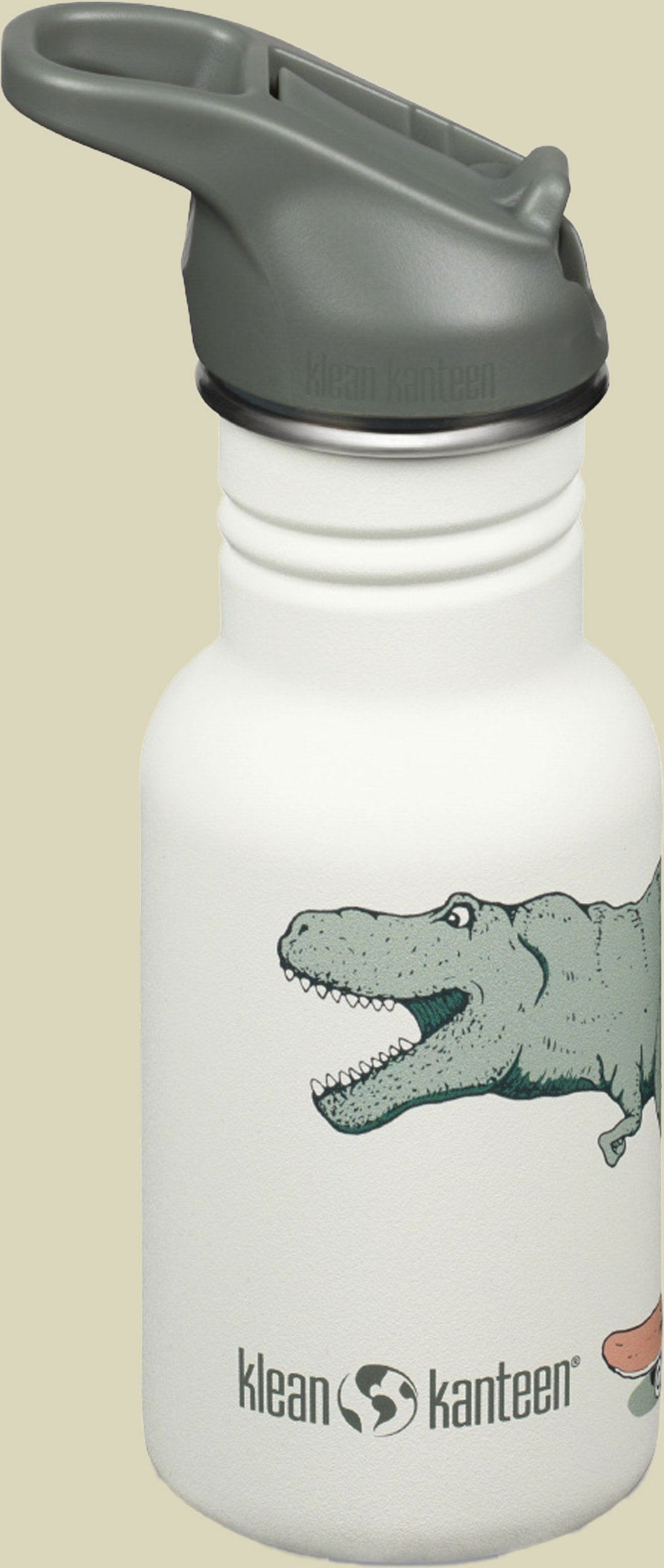 Kid Kanteen Classic Narrow (Flip Sport Cap) 355 ml mehrfarbig grün - Farbe Dino Skate