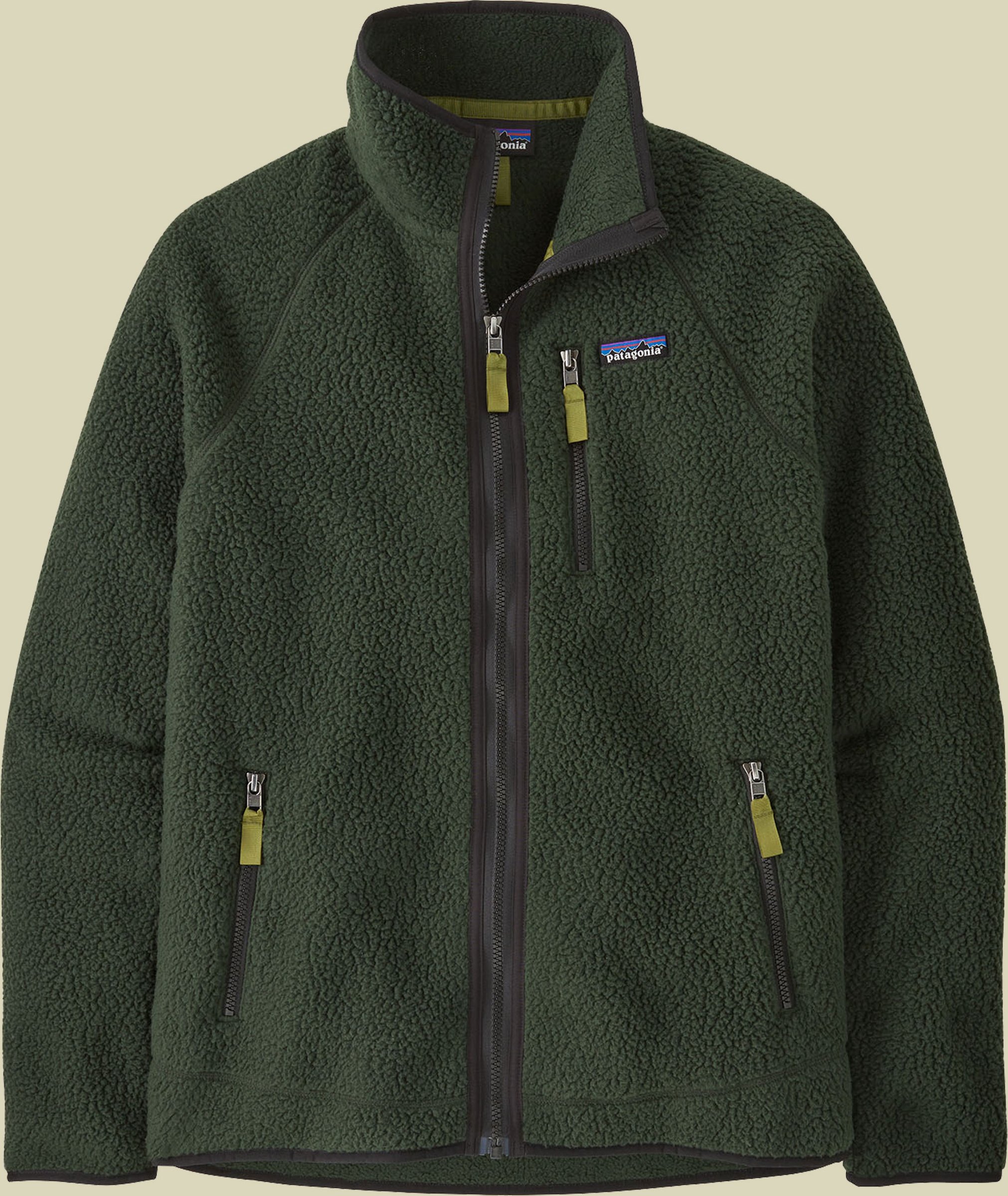 Retro Pile Jacket Men grün II S - old growth green