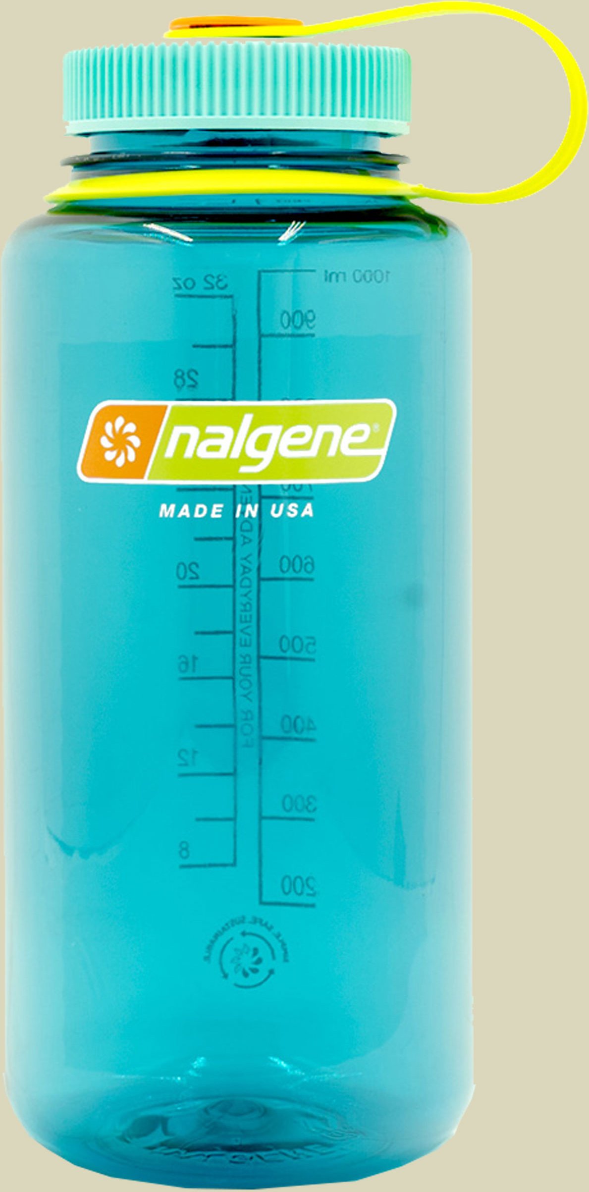 Nalgene Weithalsflasche WH Sustain Volumen 1000 Farbe cerulean