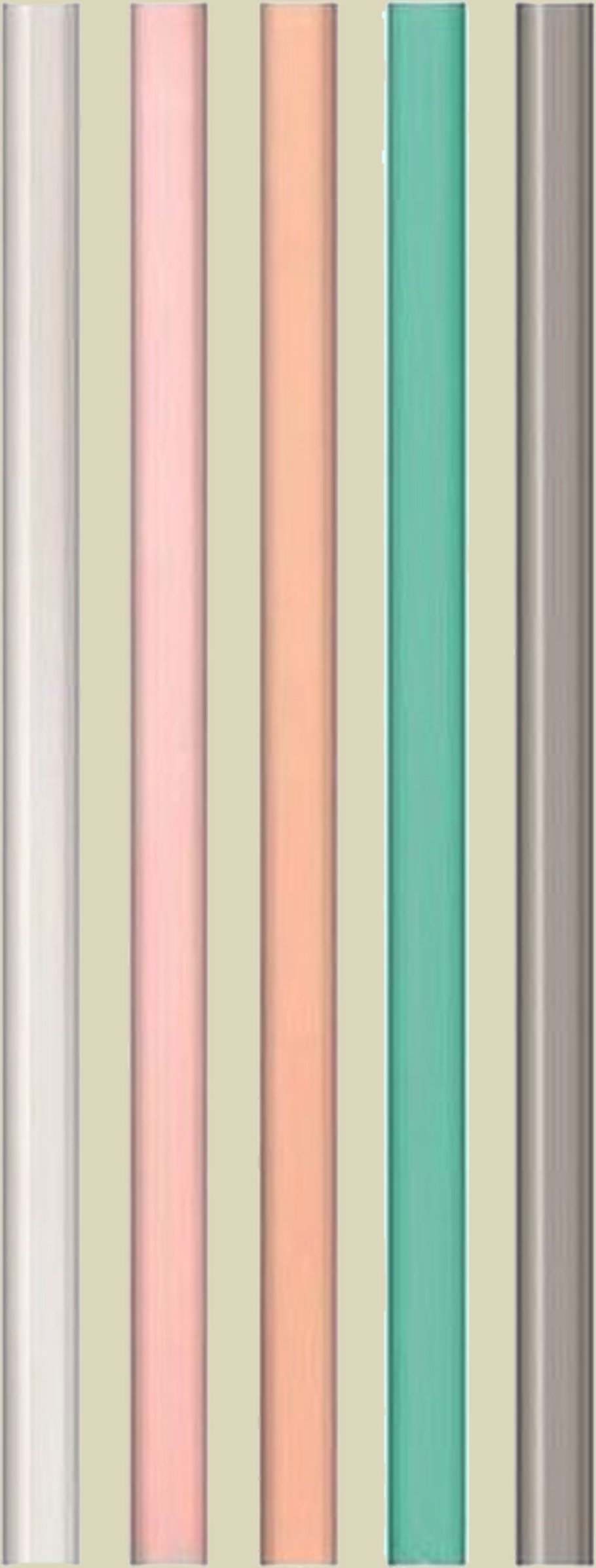 Strohhalm Set Large 5 Stück farbig sortiert