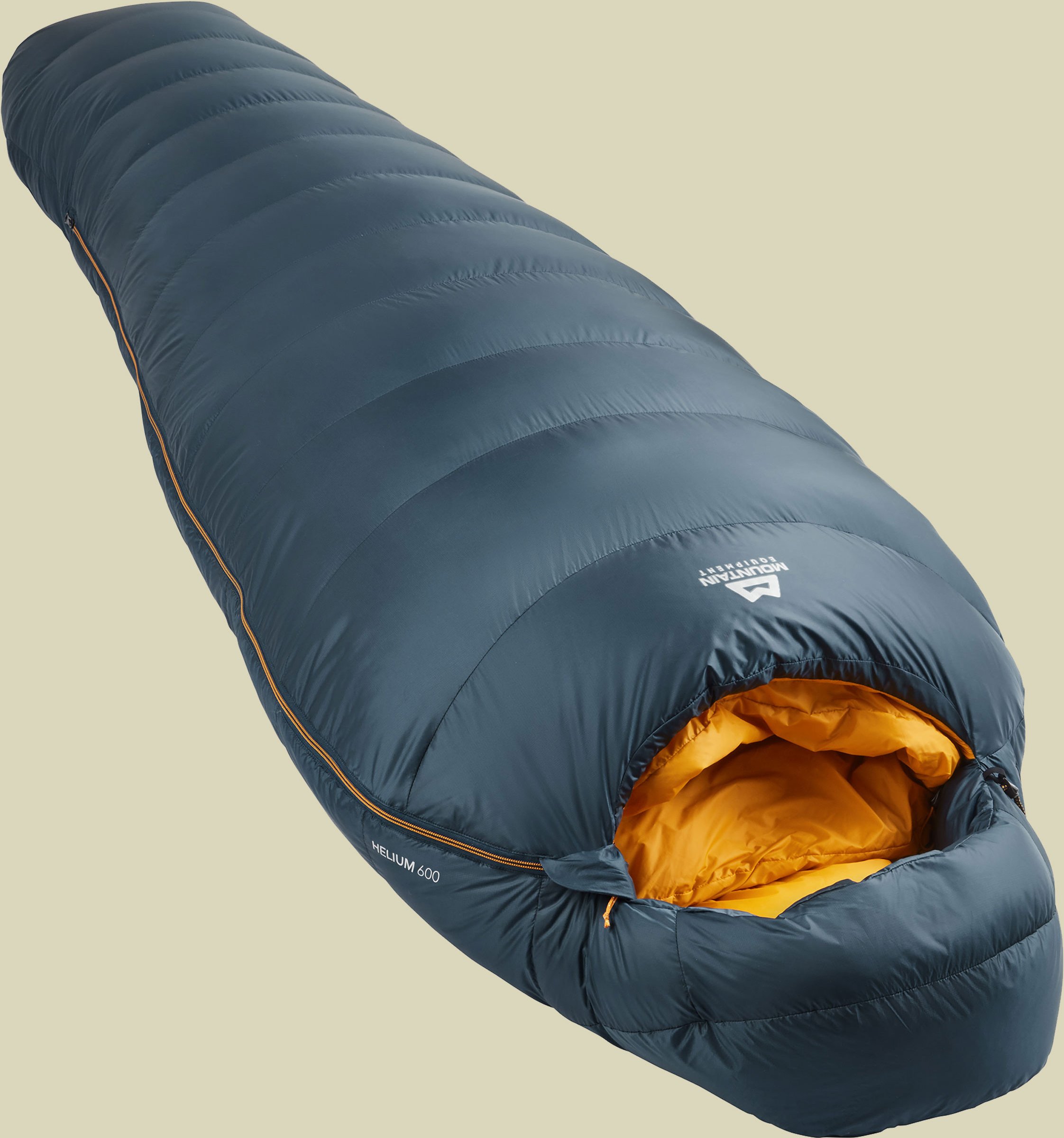 Helium 600 Schlafsack Körpergröße 200 cm cm Farbe majolica blue, Schlafsack Reissverschluss links