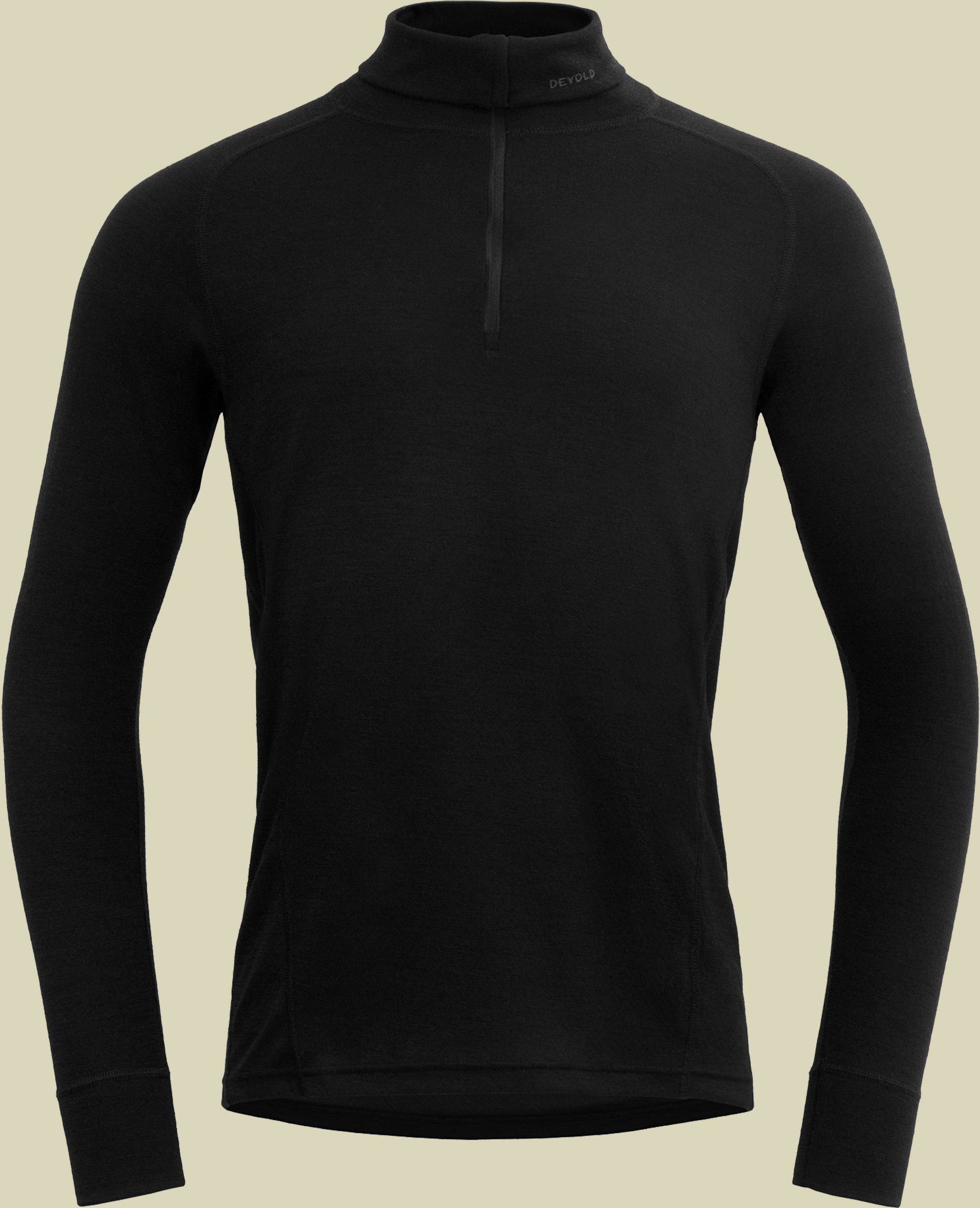 Duo Active Merino 205 Zip Neck Man schwarz L - black