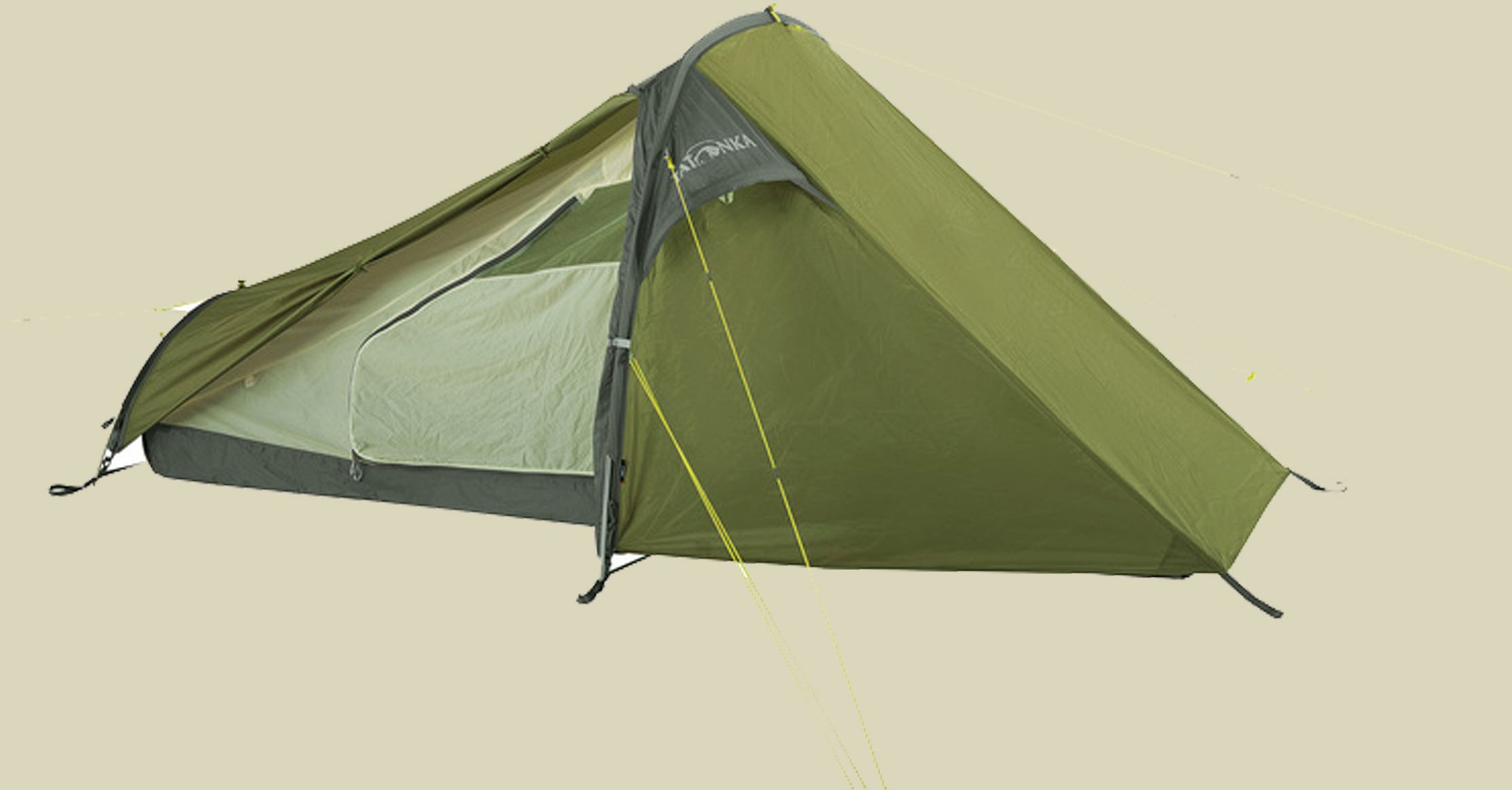 Koli 1-Personen-Tunnelzelt Farbe light olive