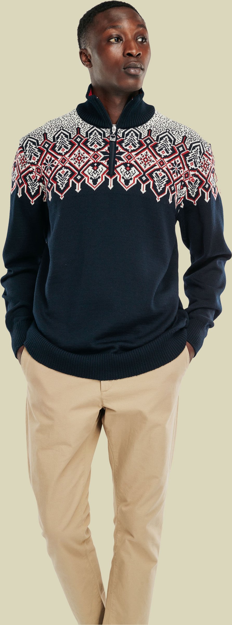 Winterland Sweater Men Größe M Farbe navy-off white-raspberry