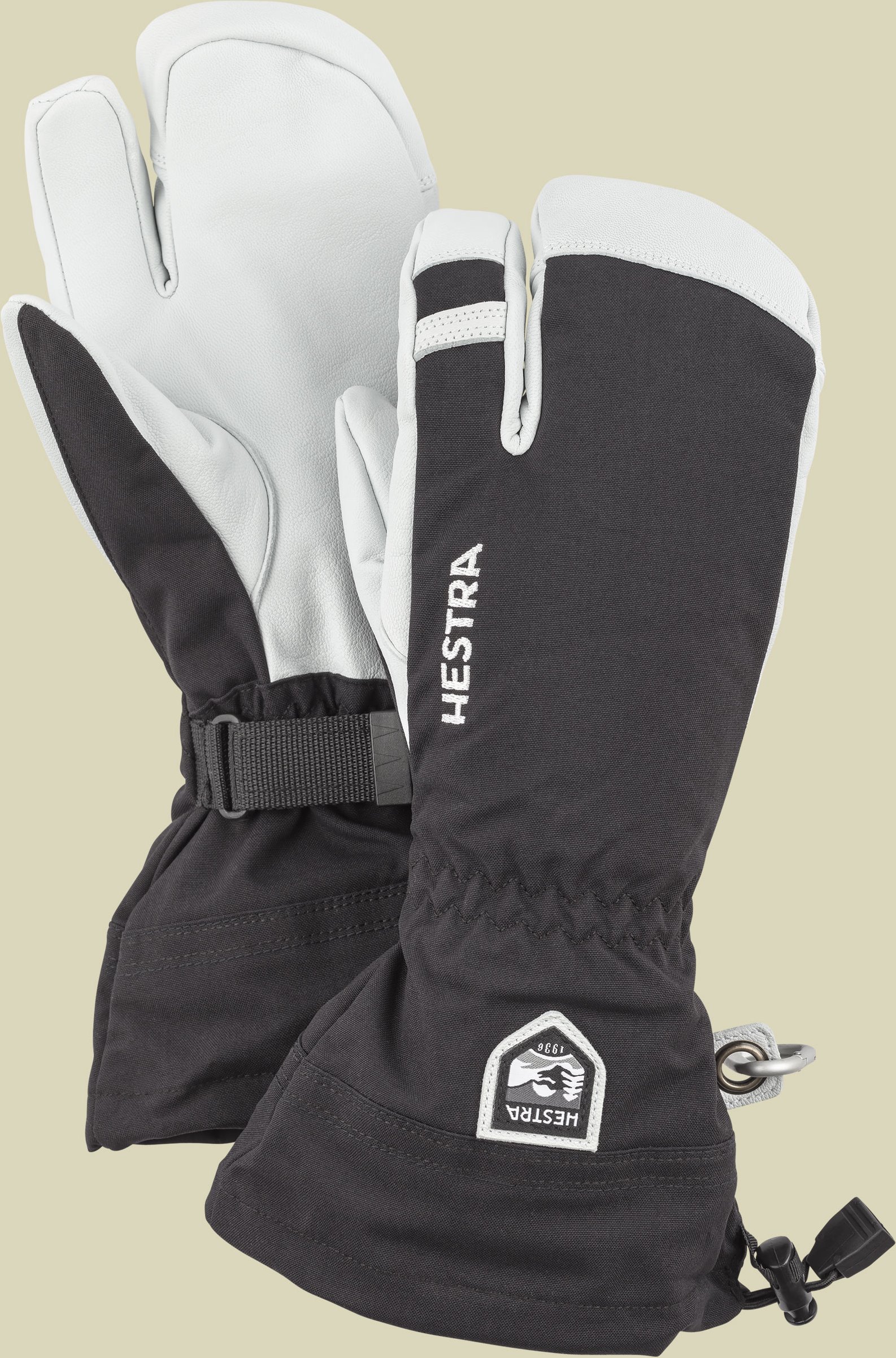 Army Leather Heli Ski 3-Finger Größe 11 Farbe black