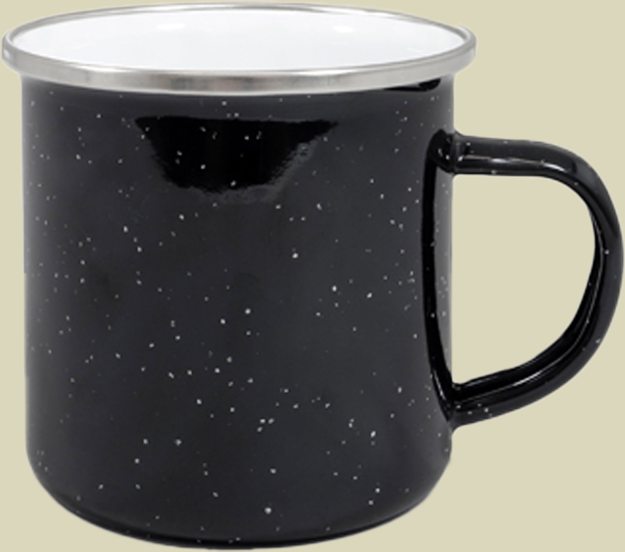 Emaille Tasse 360 ml schwarz