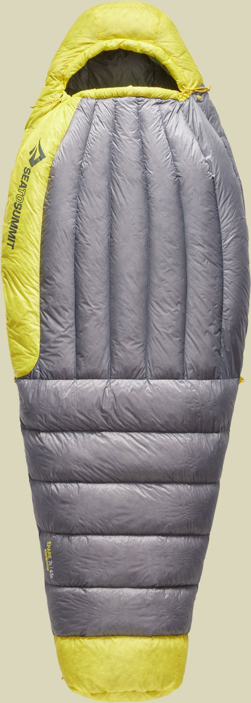 Spark Women´s 7C Down Sleeping Bag 185 cm - grau long pewter grey