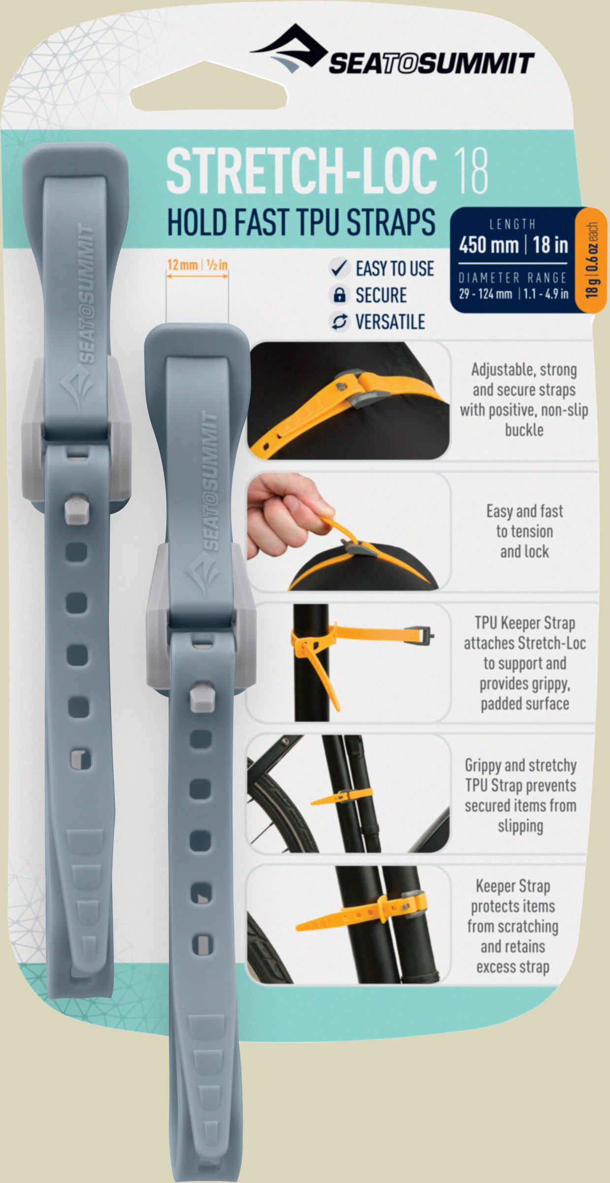 Stretch-Loc 17 (2er Pack) Breite 12 mm dusk