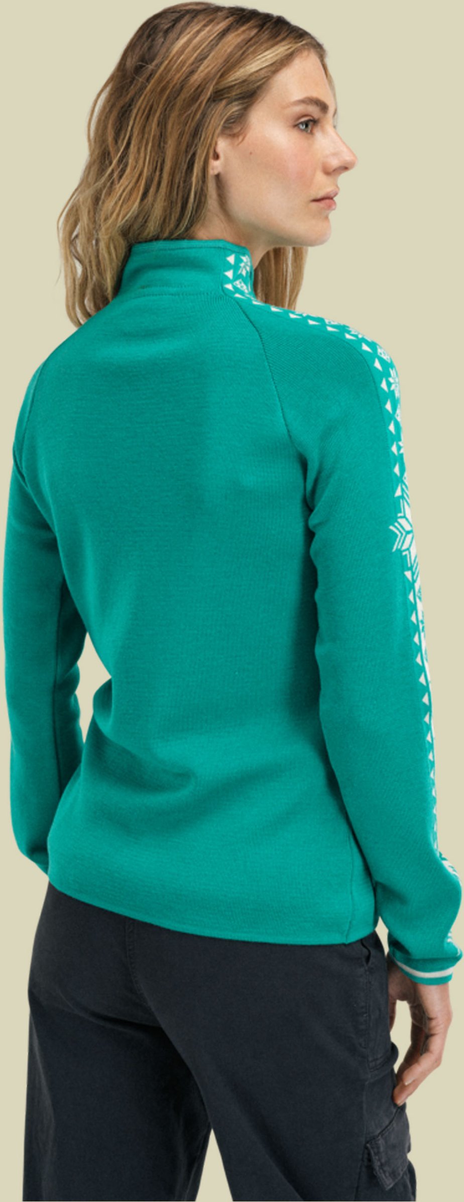 Geilo Sweater Women S türkis - Farbe peacock offwhite