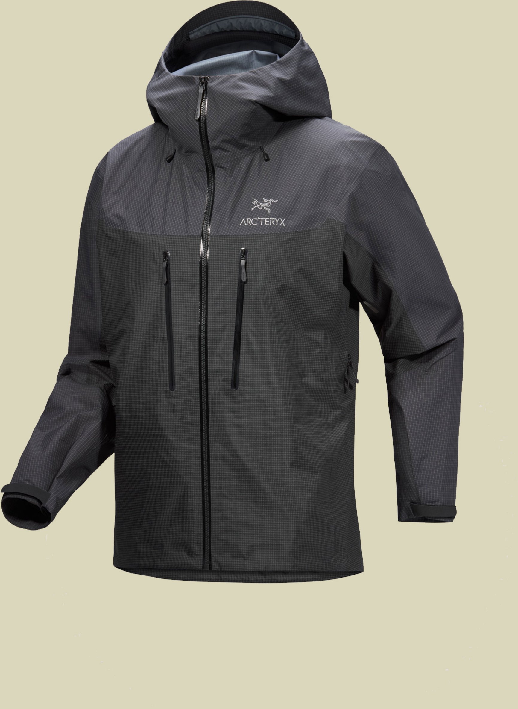 Alpha Jacket Men L grau- graphite/black