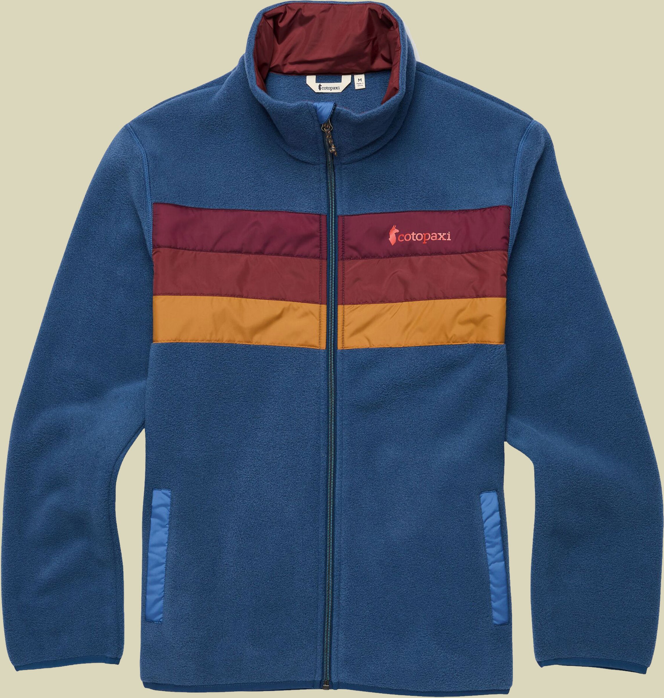 Teca Fleece Full-Zip Jacket Men M blau - cecret lake