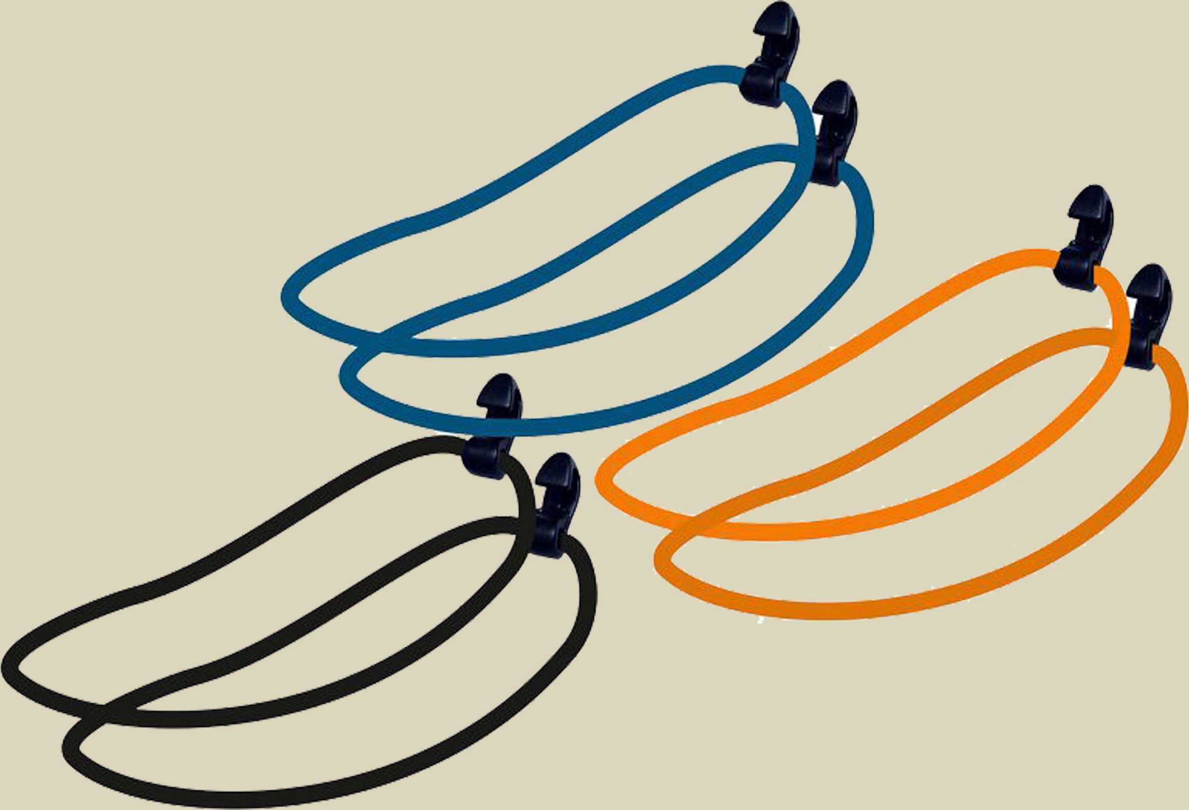 Silicone Band M - 6 Stück Länge 9 cm Farbe assorted