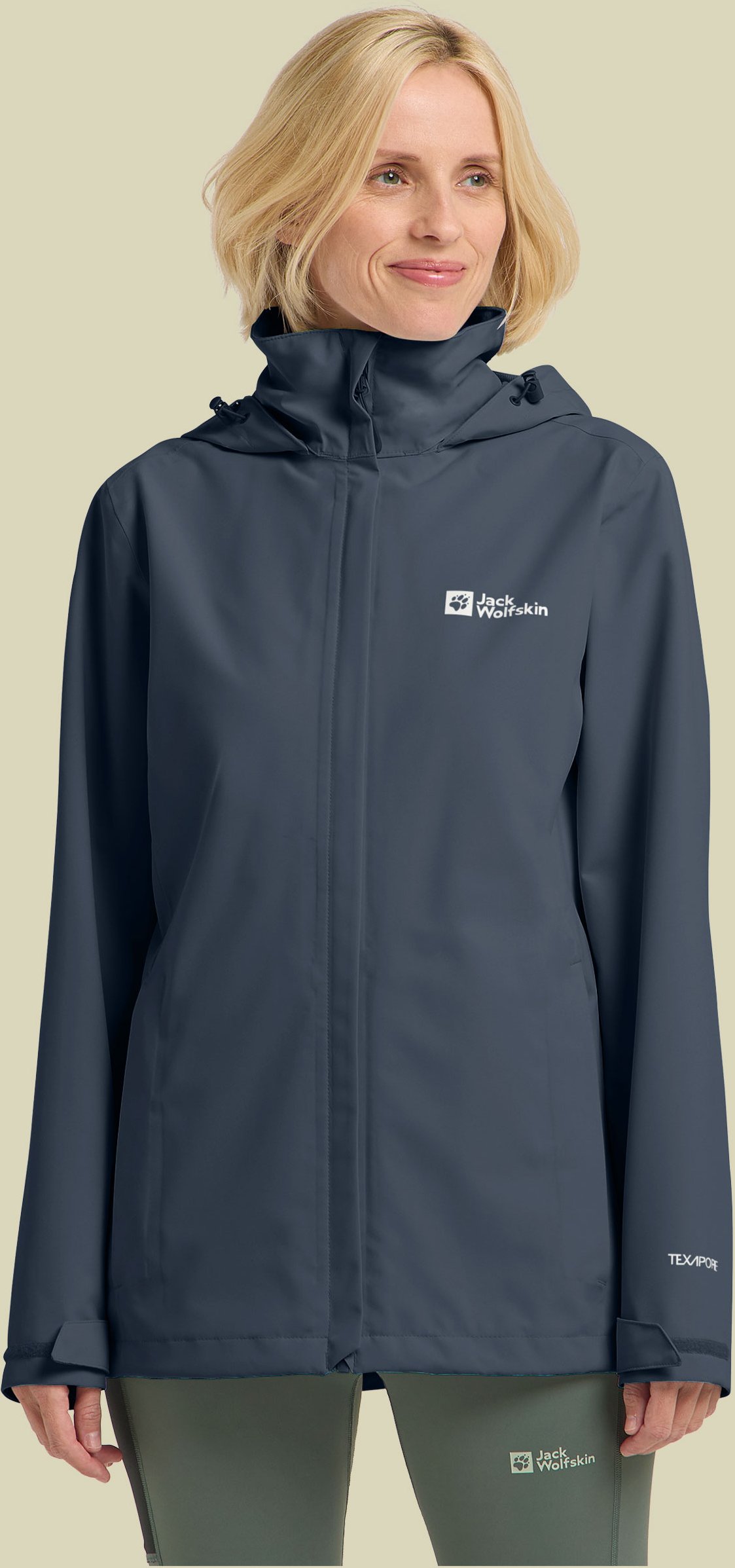 Trailtime 2L Jacket Women L blau1 - midnight sky