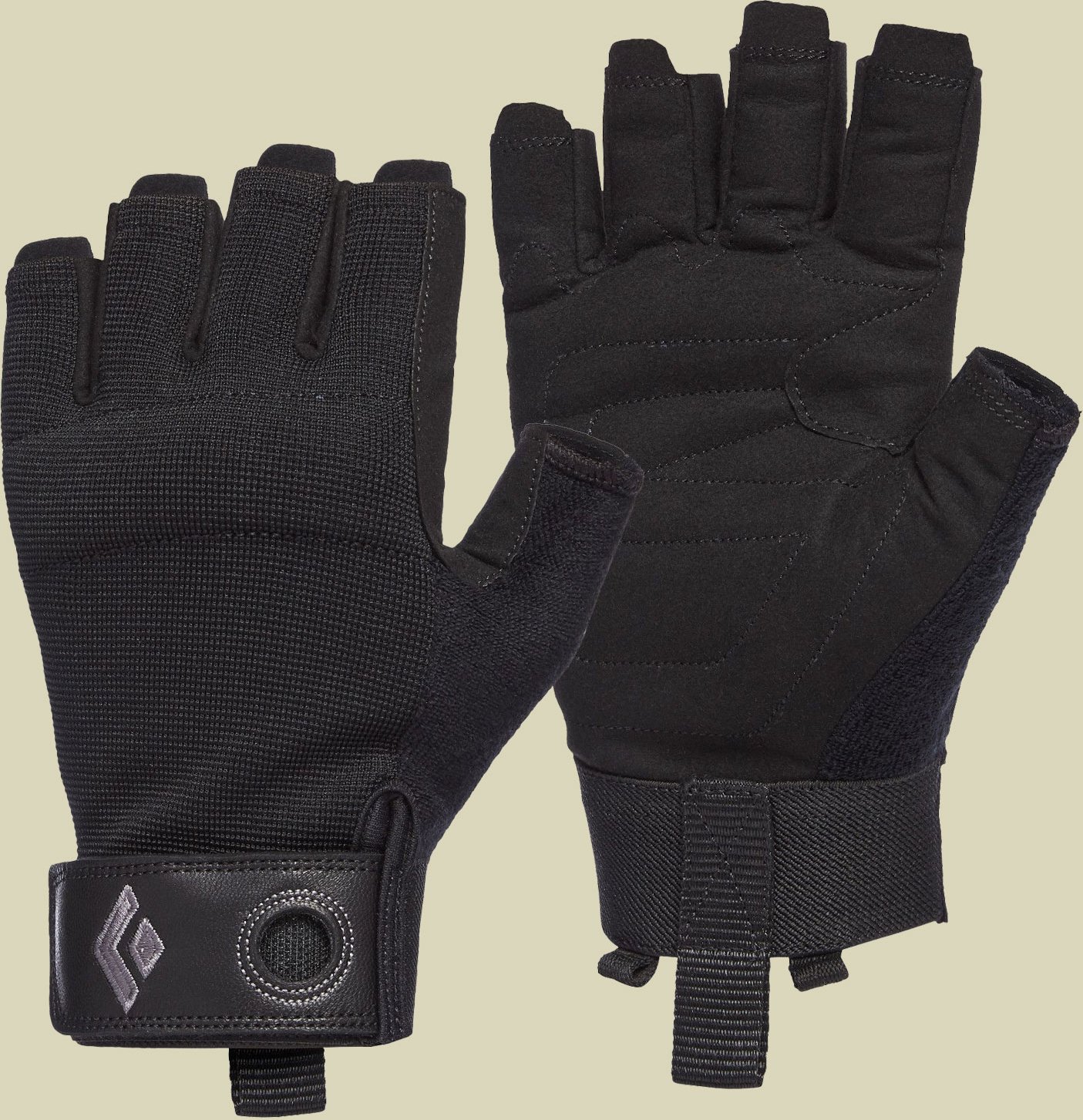 Crag Half-Finger Gloves Men black S