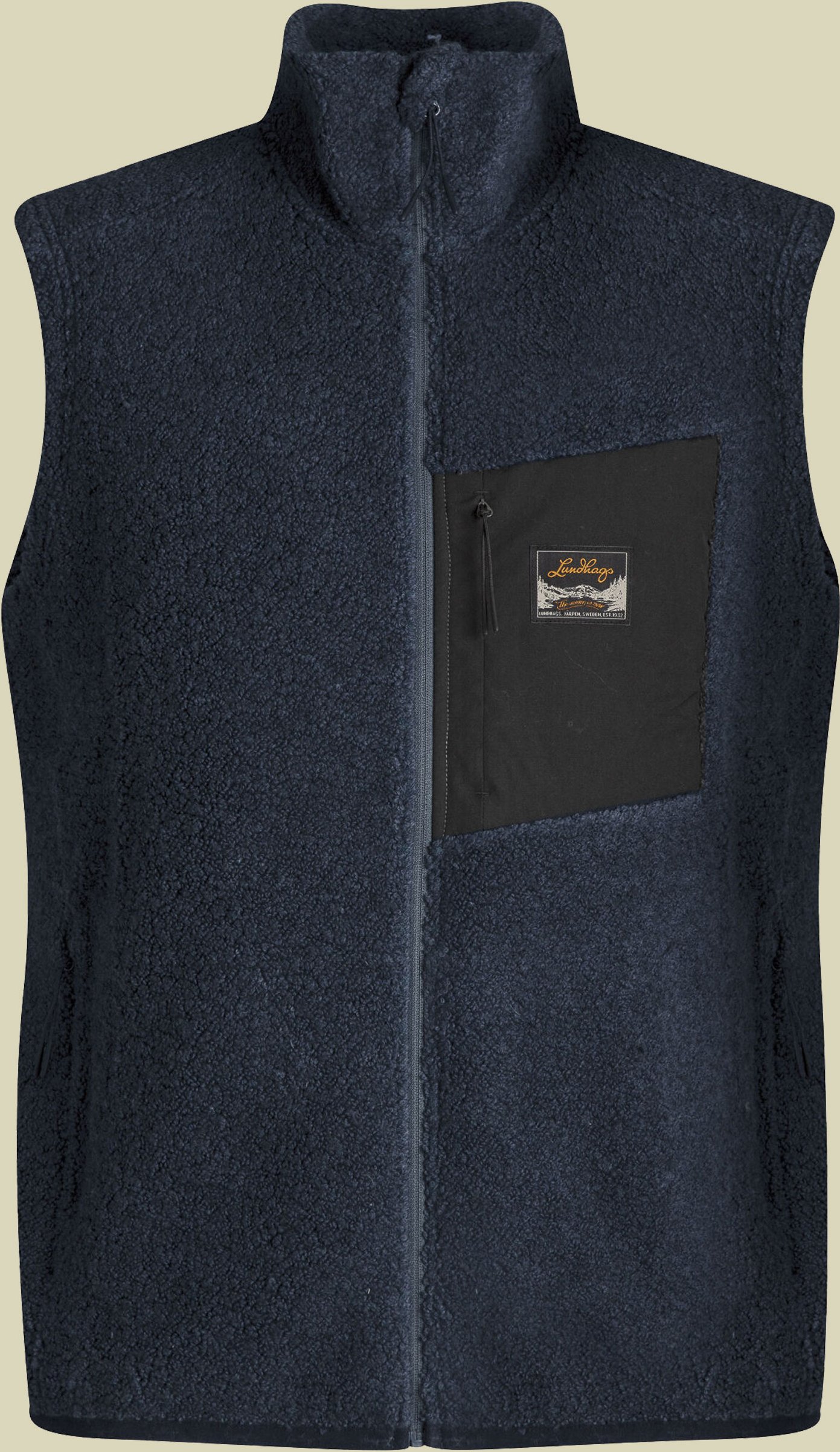 Flok Wool Pile Vest Men Größe XL Farbe light navy