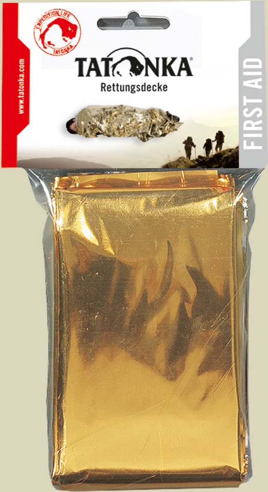 Rettungsdecke Farbe gold