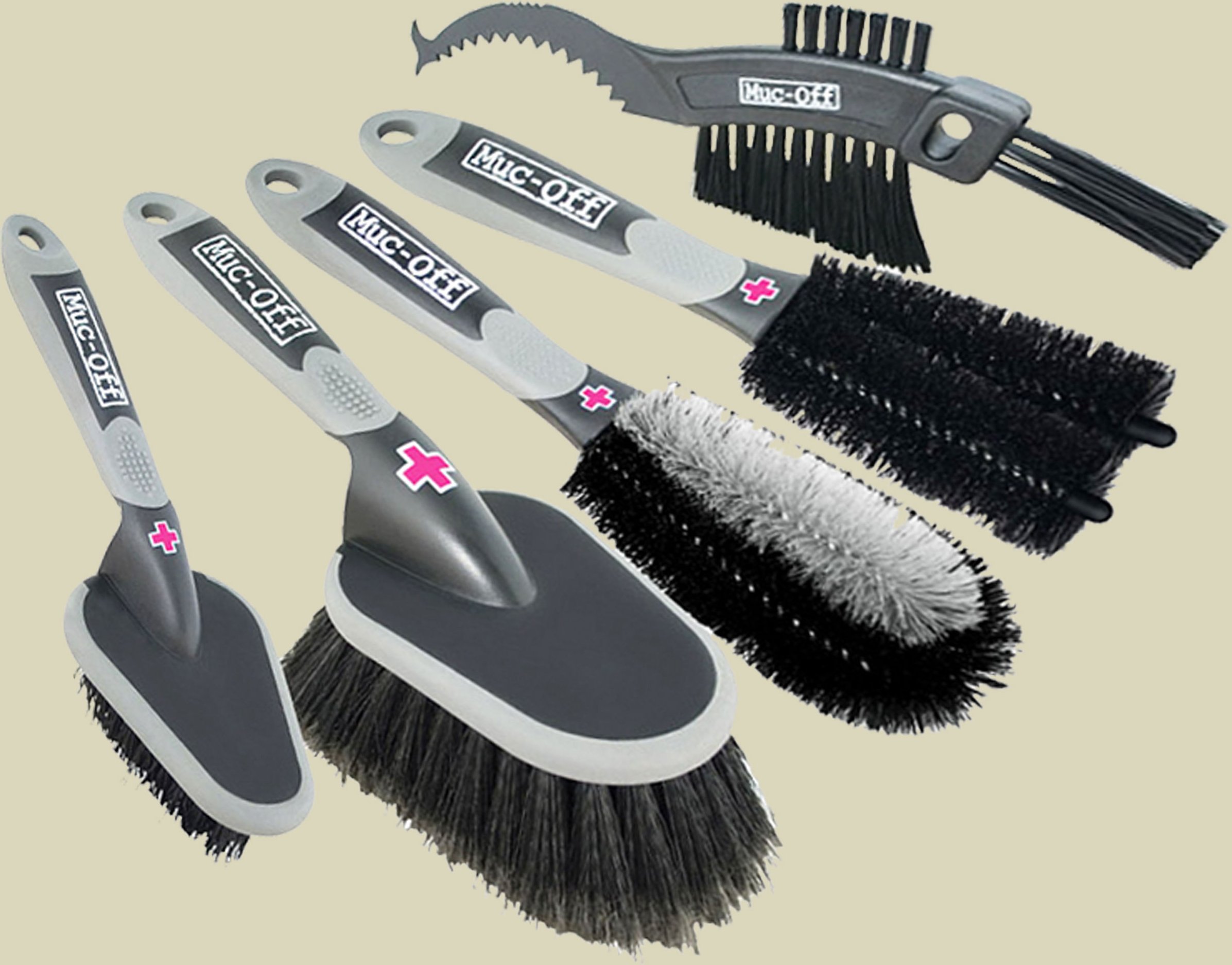 Bürstenset 5er Pack Waschbürste, Detailbürste, Claw-Bürste, Laufrad-/Komponentenbürste, Two-Prong Bürste