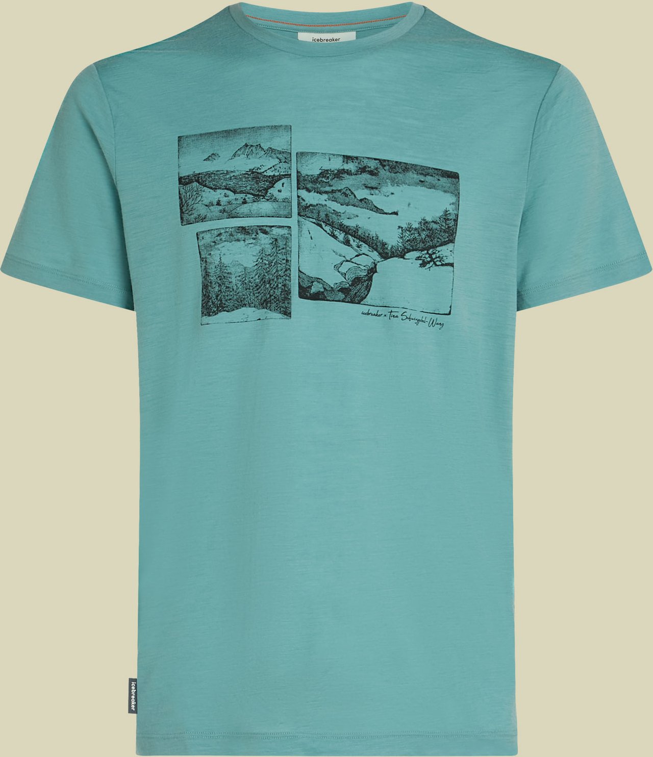 Merino 150 Tech Lite SS Tee Journey Men L blau - hydro