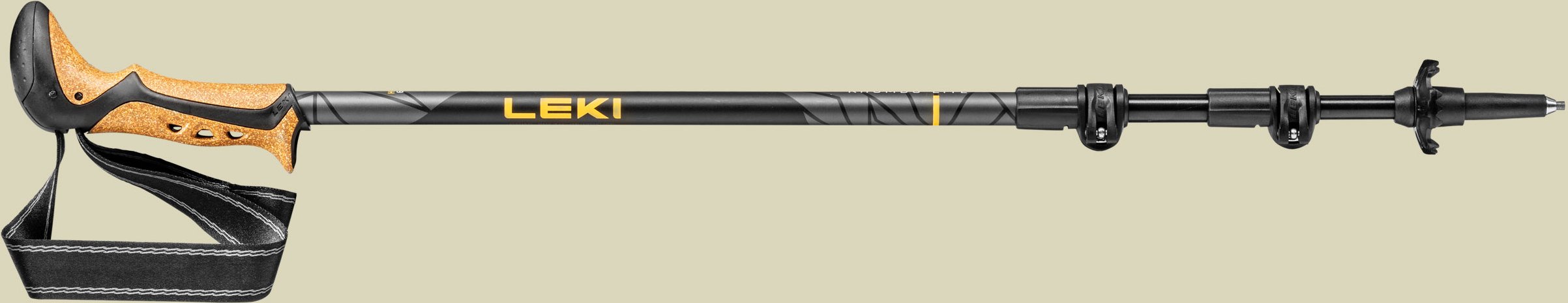 Khumbu Lite Länge 100 - 135 cm Farbe mango - dark anthracite - black