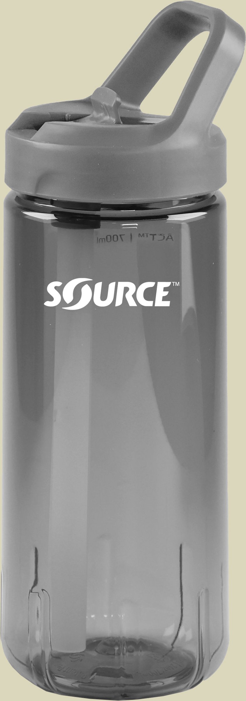 ACT Tritan single wall mit Trinkhalm 0,70 L grau - storm grey