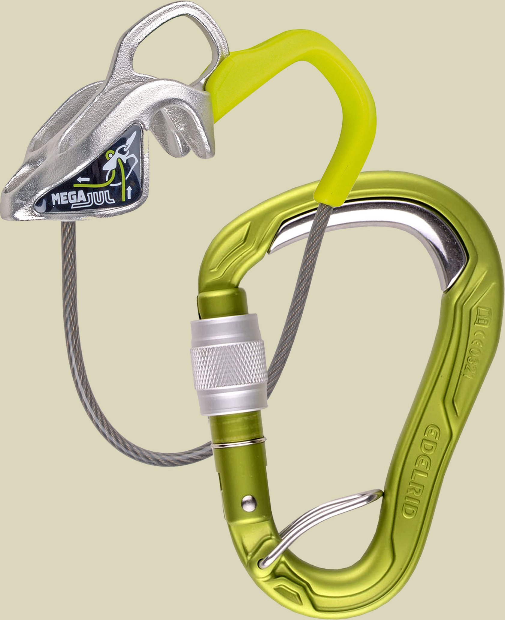 Mega Jul Belay Kit Bulletproof Screw für Seildurchmesser 7,8 - 10,5 mm Farbe oasis