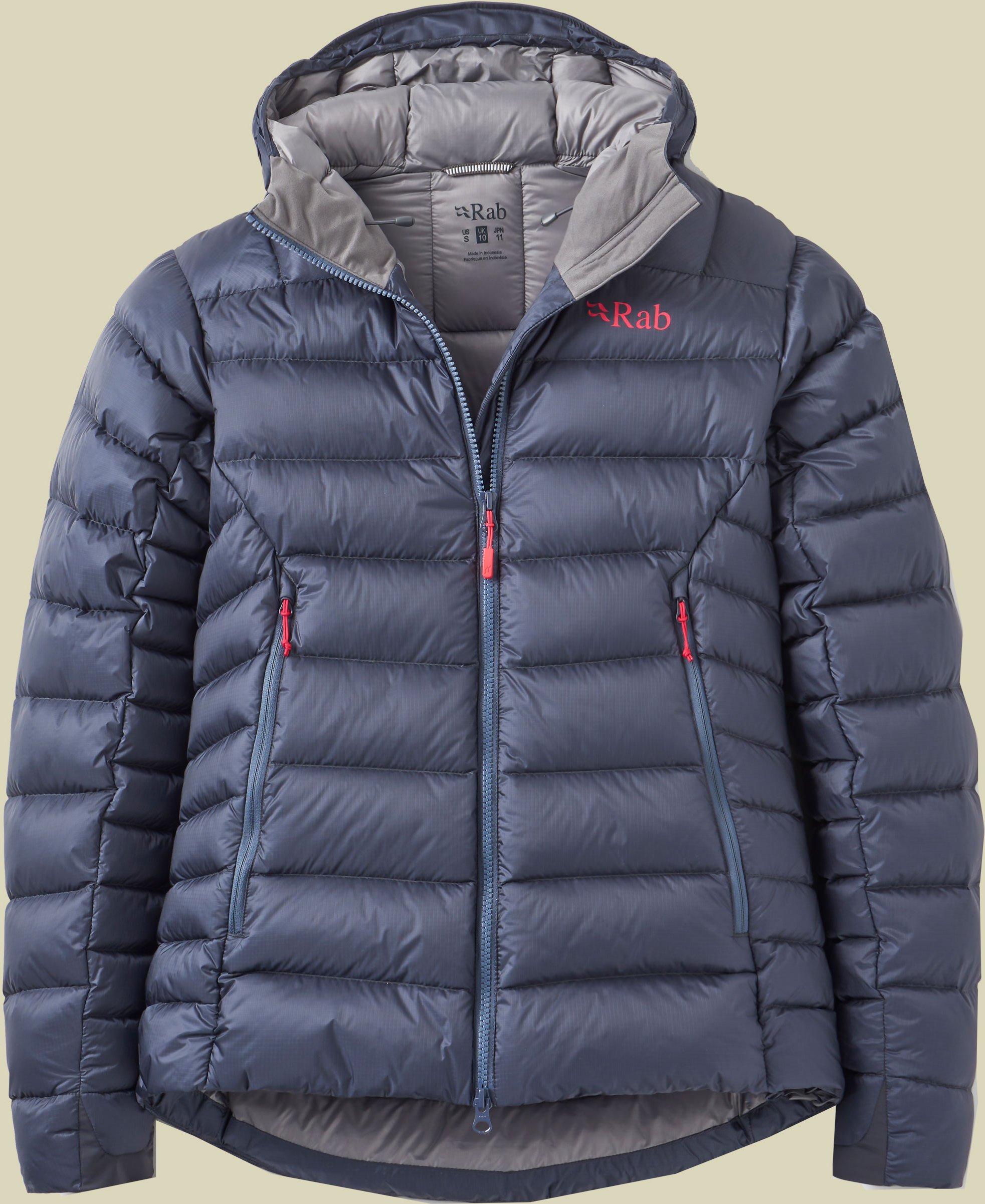 Electron Pro Hoody Women 42 (14) grau - steel