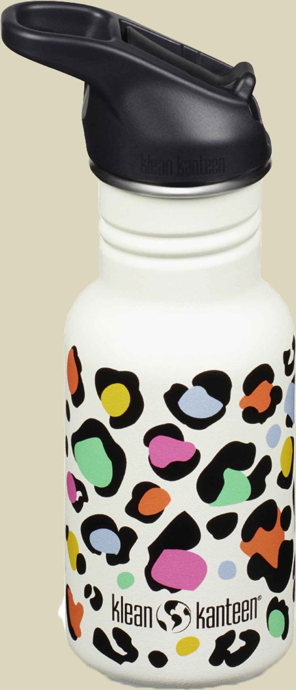 Kid Kanteen Classic Narrow mit Sport Cap 355ml mehrfarbig - leopard print