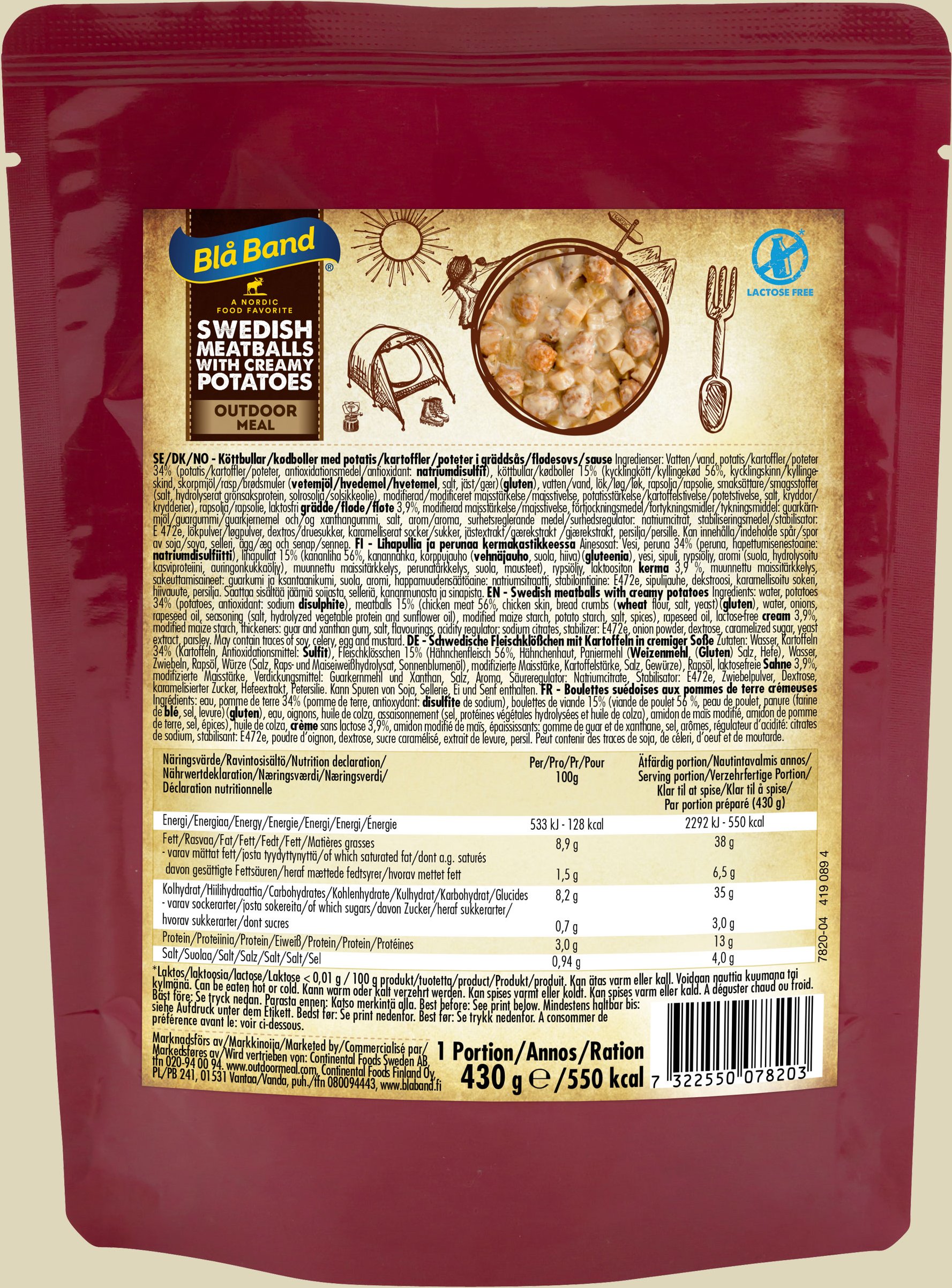 Swedish Meatballs with creamy Potatoes 430g