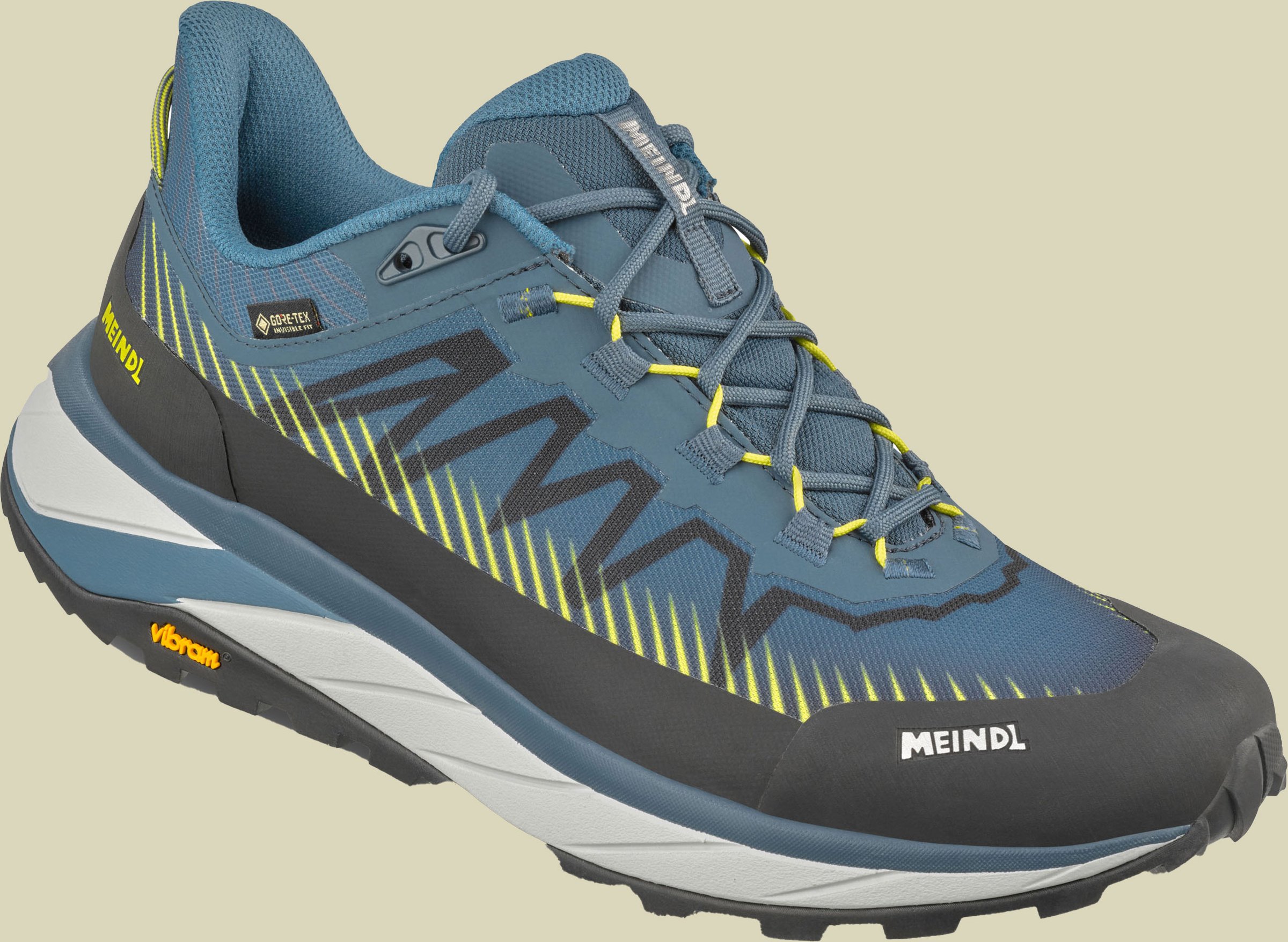 Eldora GTX Men UK 12 blau - Farbe jeans/gelb