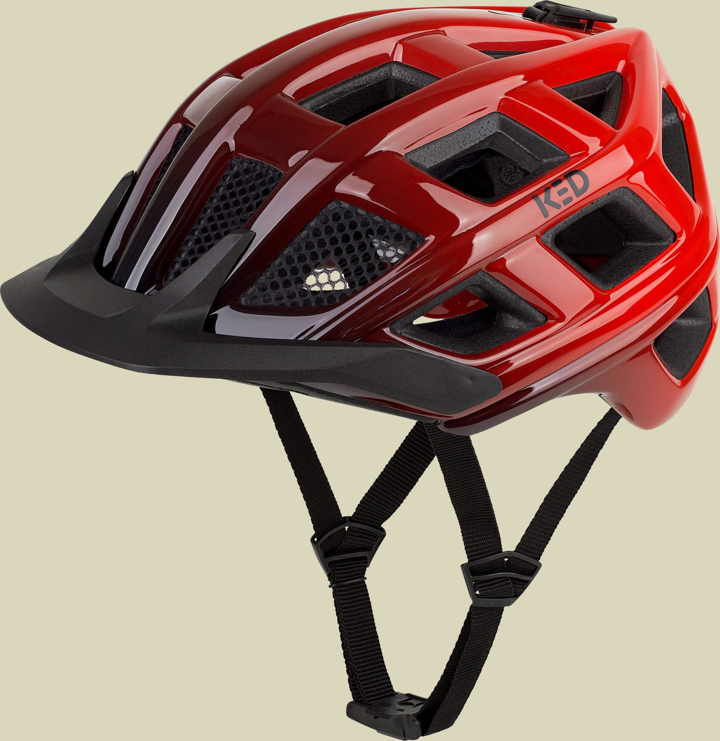 Crom rot M 52-58 cm - red black glossy