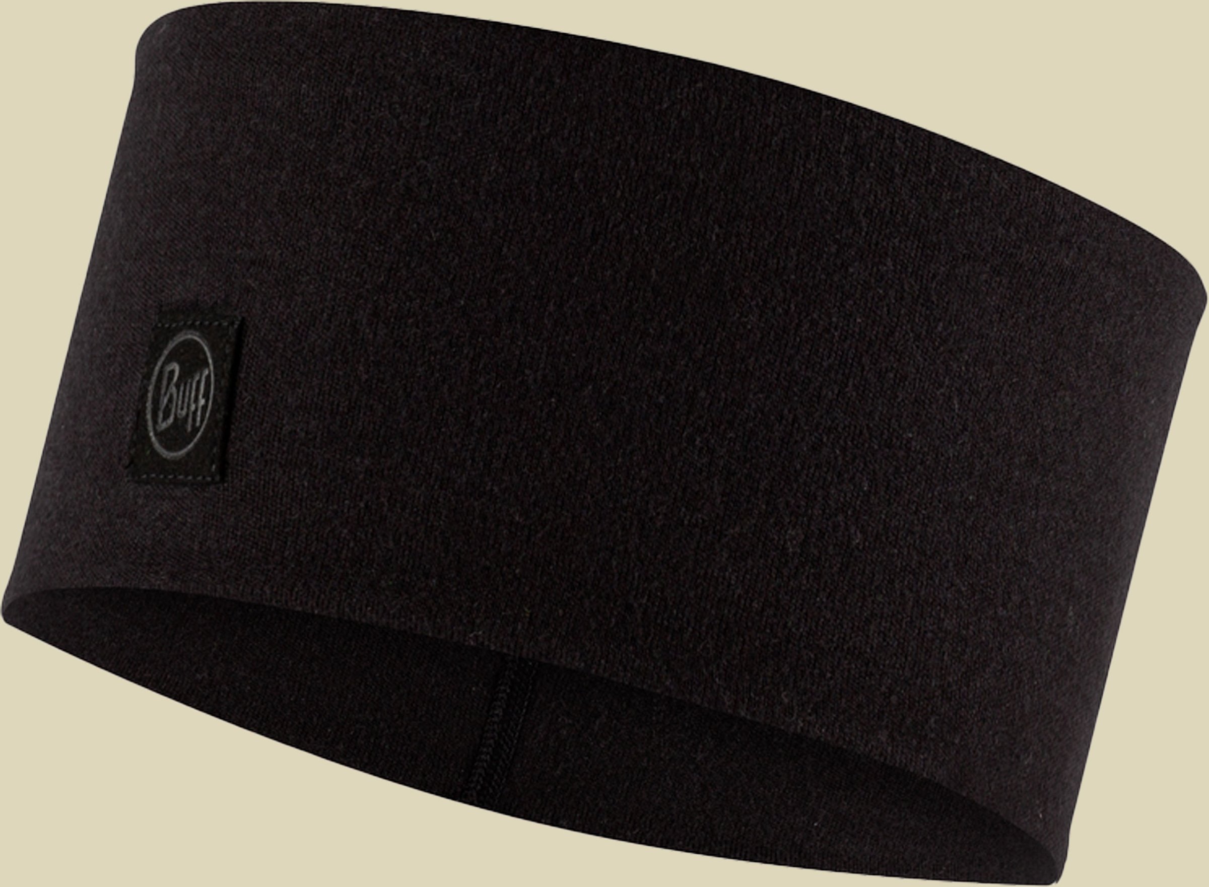 Merino Wide Headband Größe one size Farbe solid black