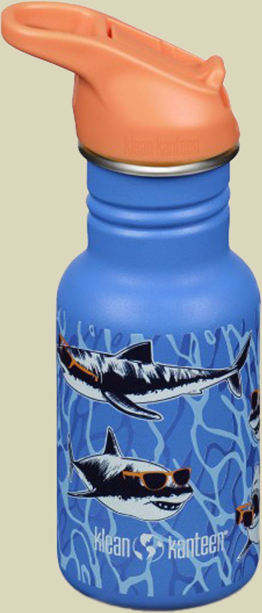 Kid Kanteen Classic Narrow (Flip Sport Cap) 355 ml mehrfarbig blau - Farbe Sharks in Shades